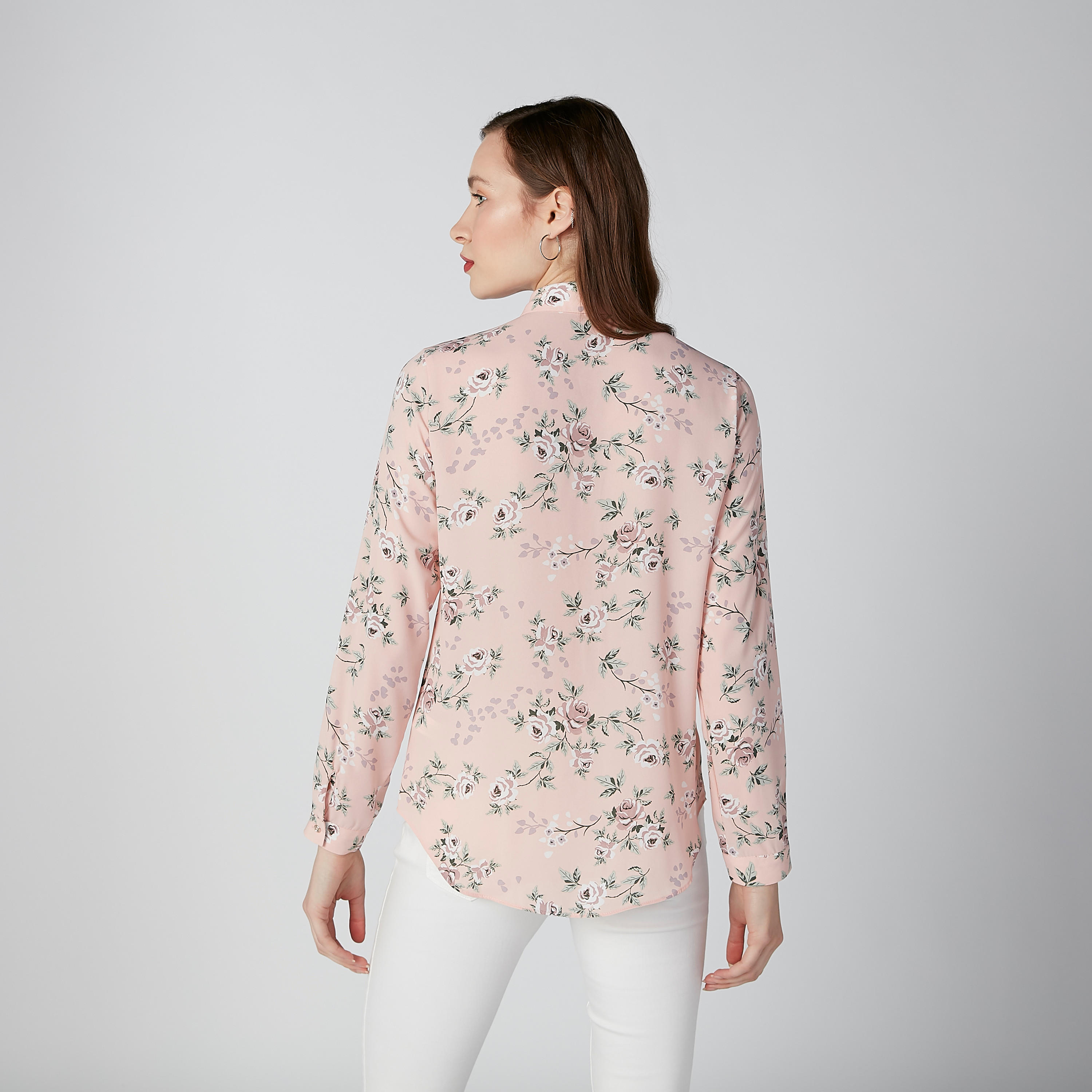 Floral Printed Shirt with Long Sleeves and Complete Placket-women-clothing-shirtsandblouses-shirts-image-3