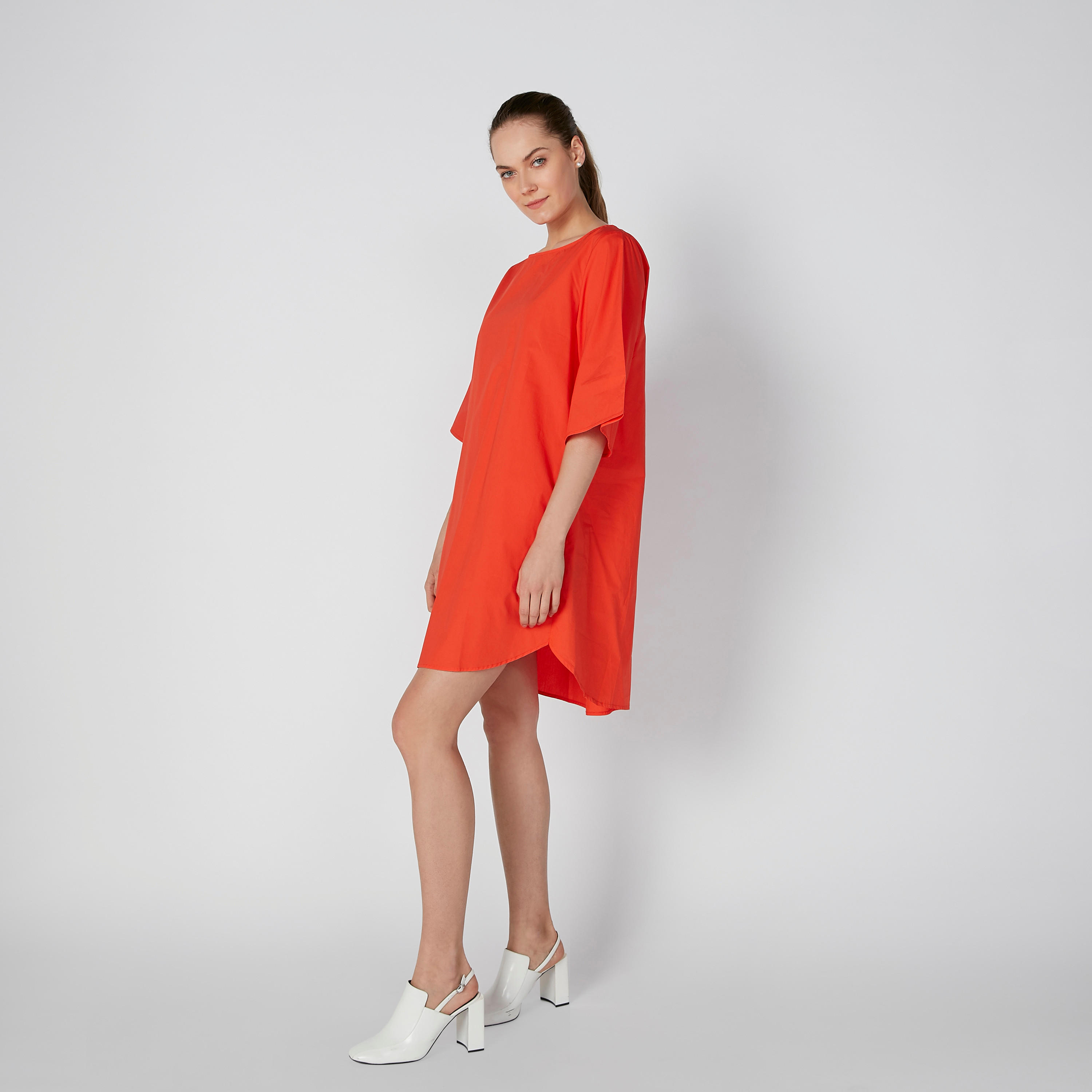 Solid Tunic with 3/4 Sleeves and Pocket Detail-women-clothing-shirtsandblouses-blouses-image-3