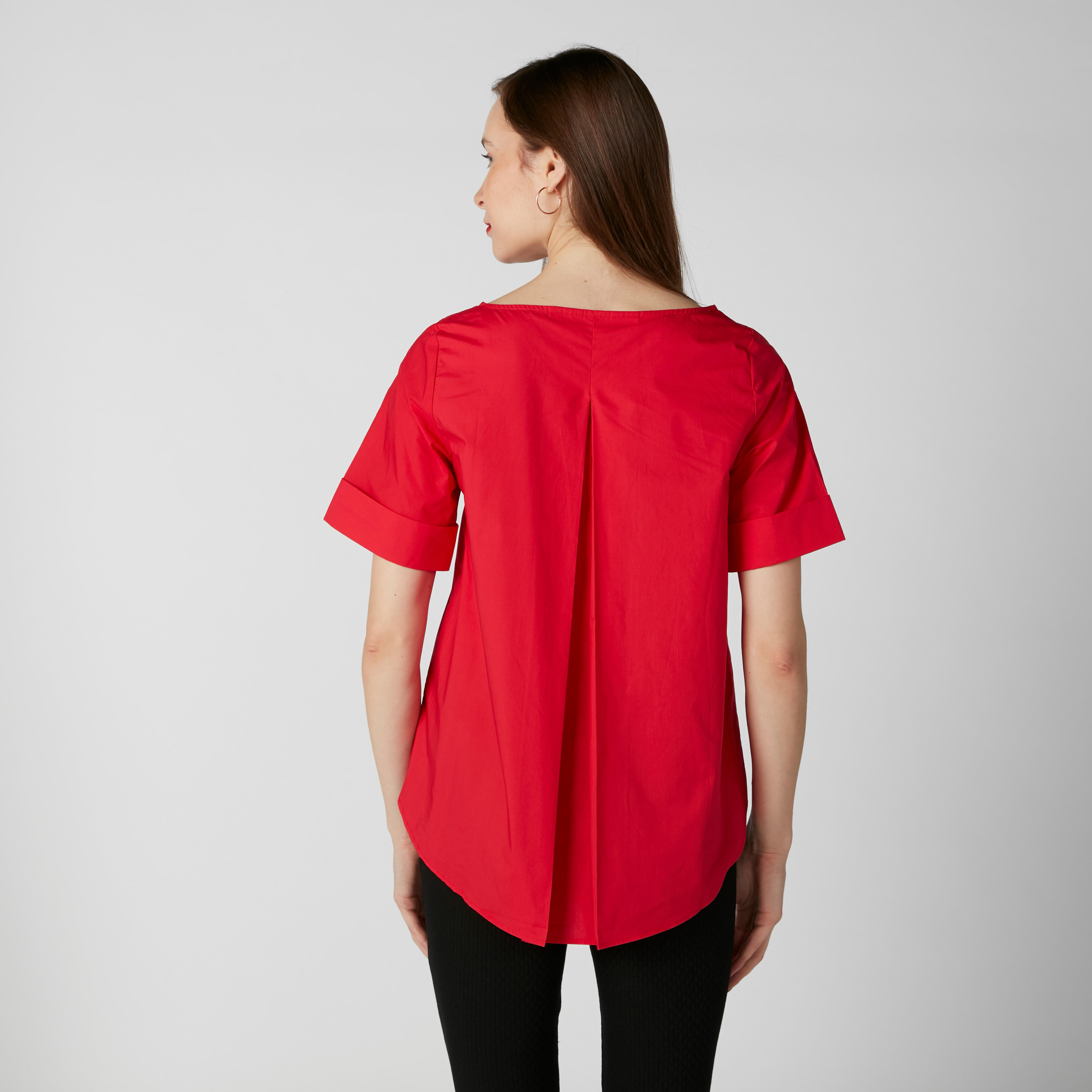 بلوزة بقصّة عادية وياقة قارب وأكمام قصيرة-women-clothing-shirtsandblouses-blouses-image-6