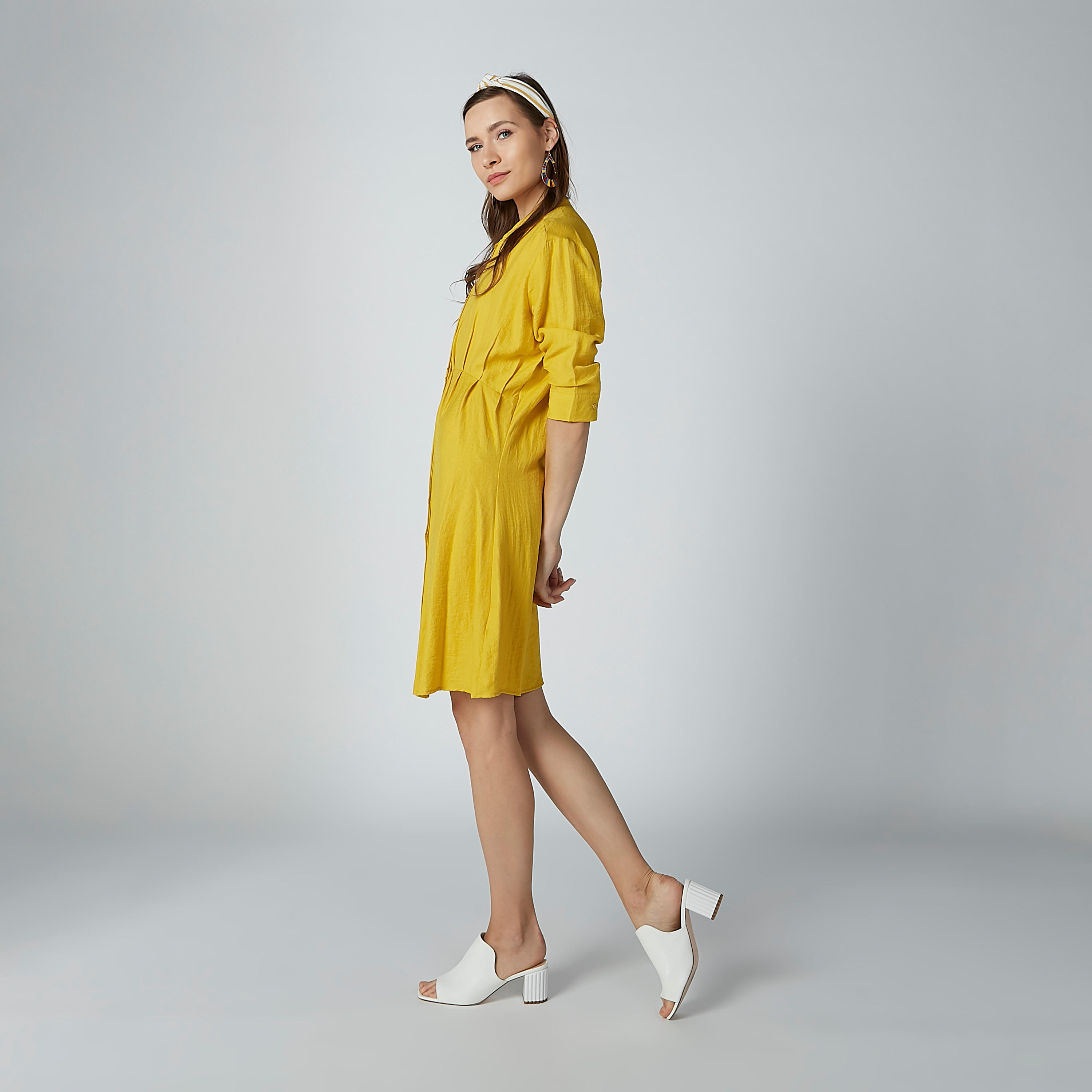 تونيك بارز الملمس بياقة ماندارين وأكمام 3/4-women-clothing-shirtsandblouses-blouses-image-4