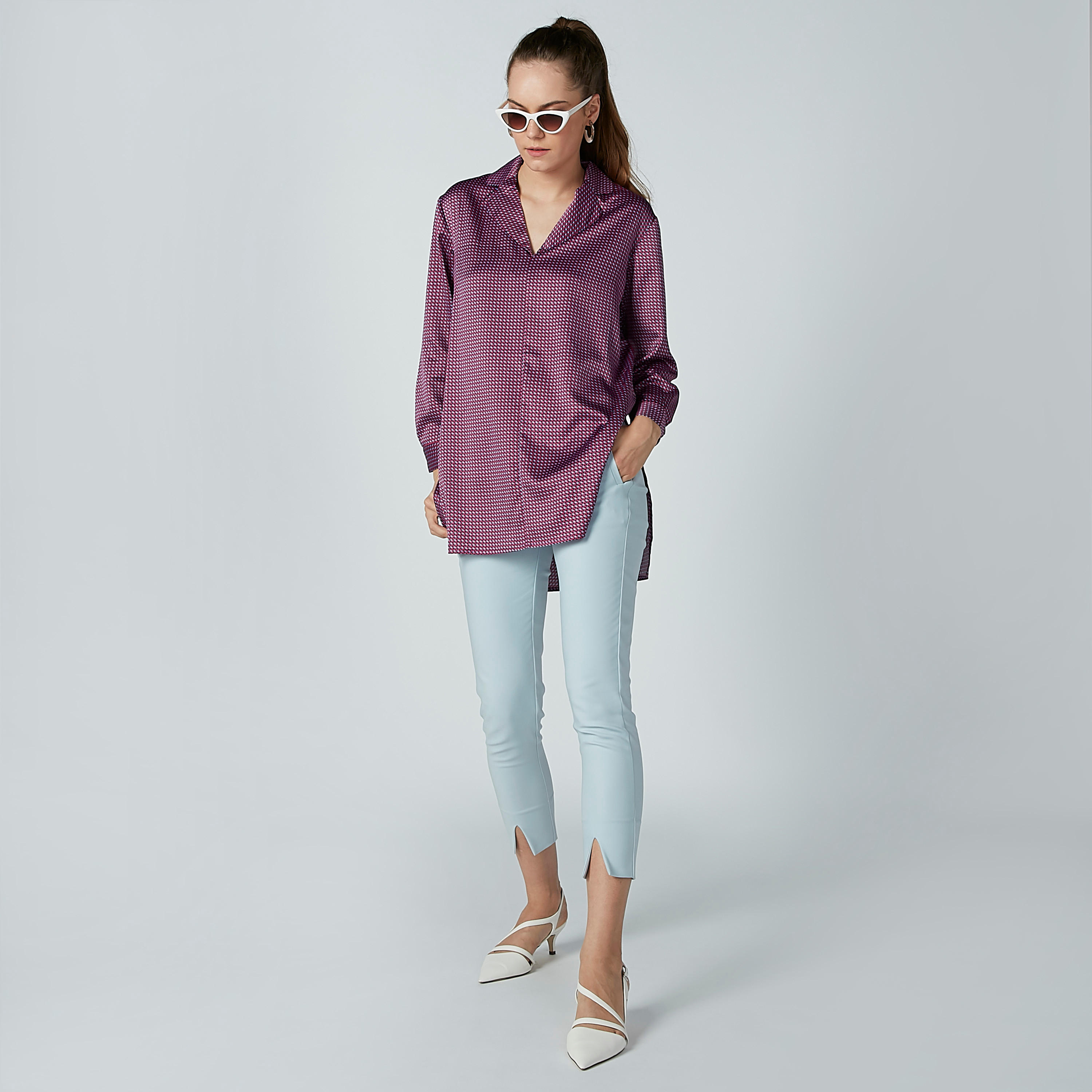 بلوزة بياقة عاديّة وأكمام طويلة وطبعات-women-clothing-shirtsandblouses-blouses-image-2