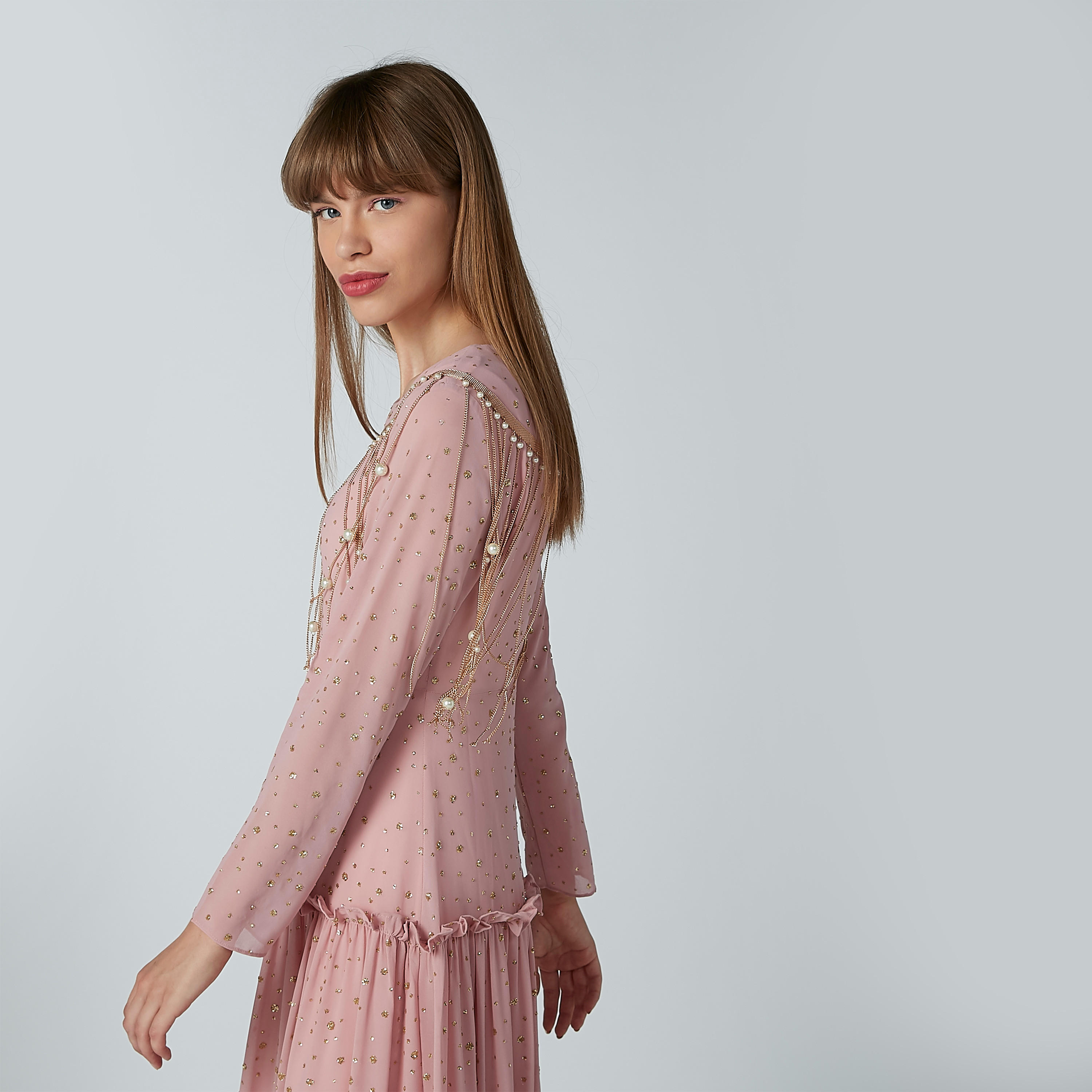 Embellished Maxi Dress with Long Sleeves and Ruffle Detail-women-clothing-dresses-image-3