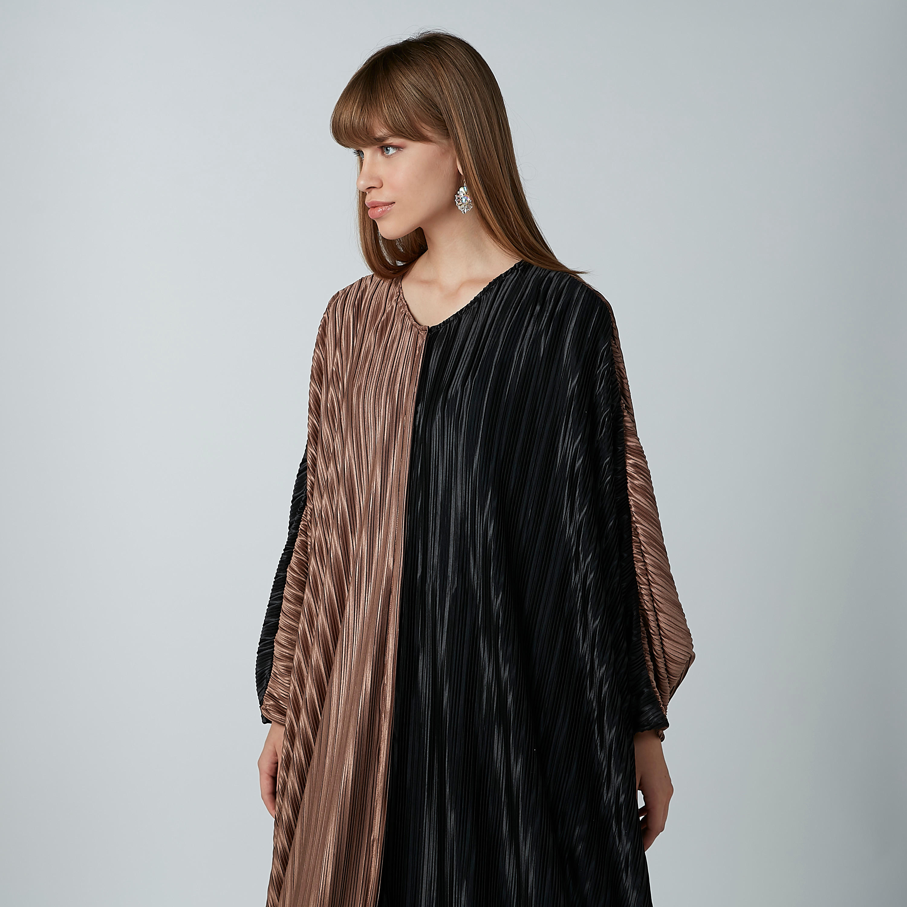 كارديجان قفطان بياقة V وأكمام طويلة-women-winterwear-cardigansandjumpers-cardigans-image-1