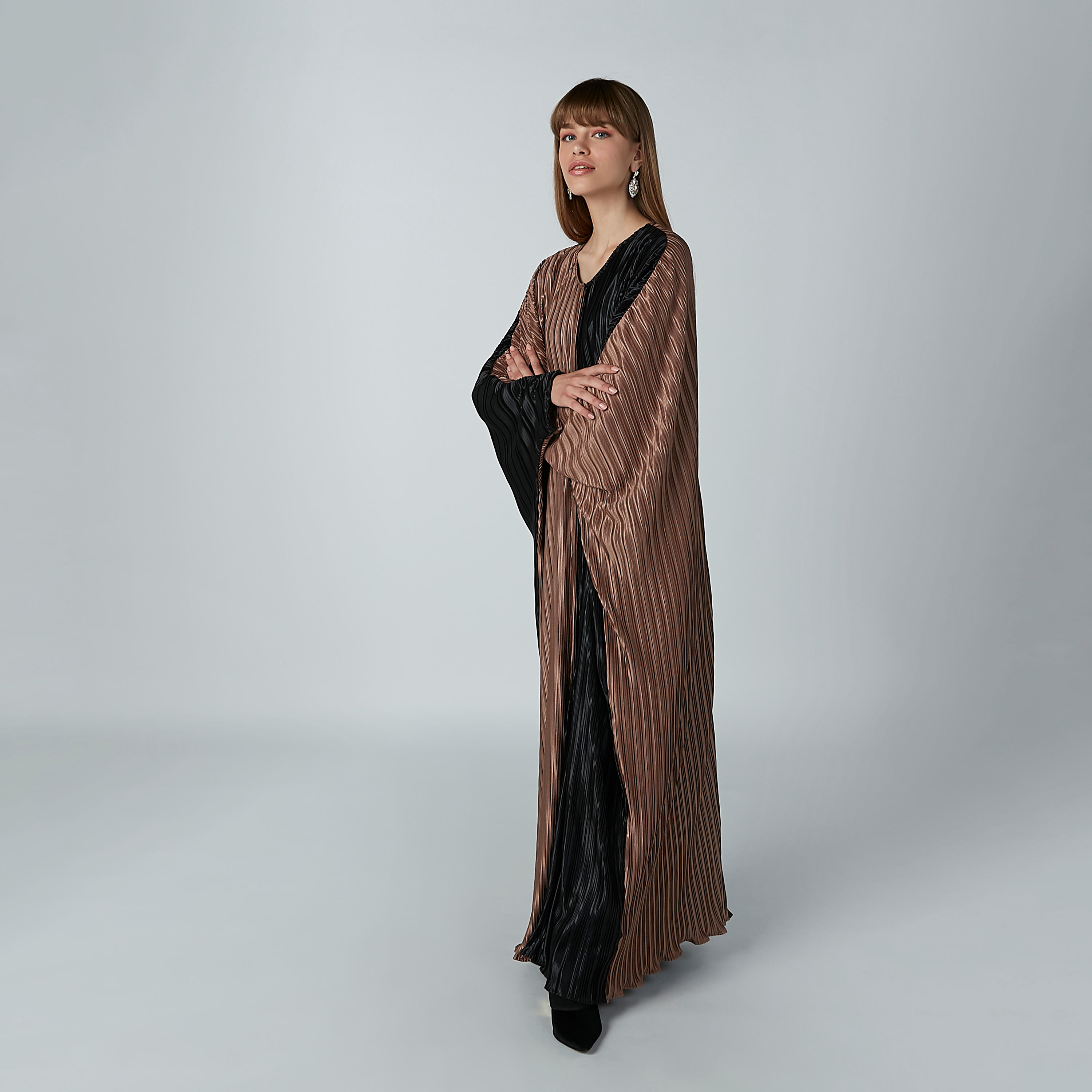 كارديجان قفطان بياقة V وأكمام طويلة-women-winterwear-cardigansandjumpers-cardigans-image-3