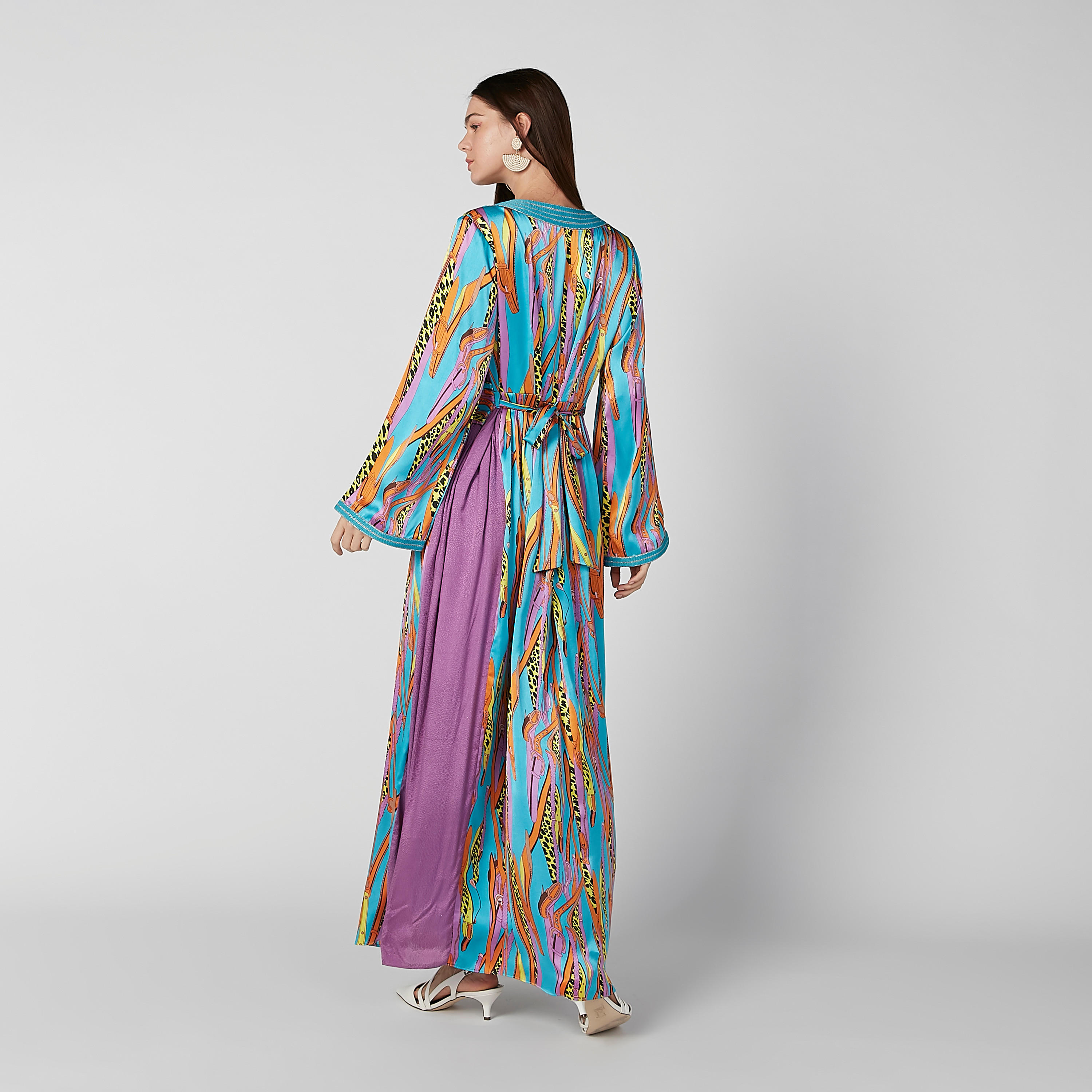 فستان إيه لاين طويل بأكمام طويلة ورباط خلفي وطبعات-women-clothing-dresses-image-3
