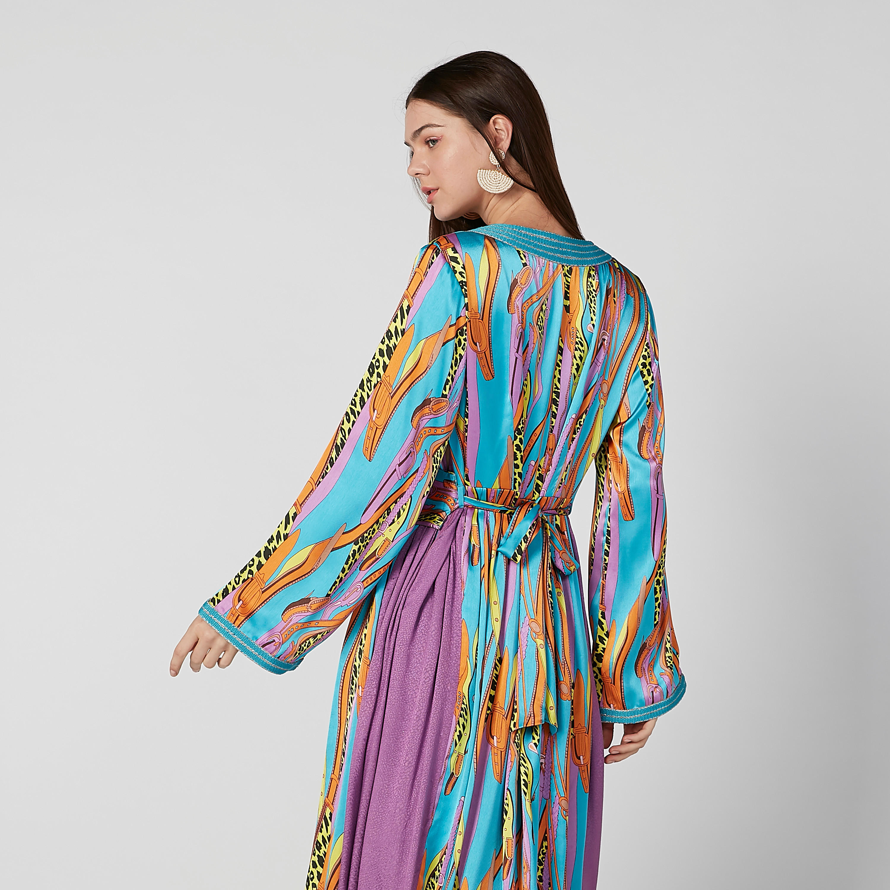 فستان إيه لاين طويل بأكمام طويلة ورباط خلفي وطبعات-women-clothing-dresses-image-6