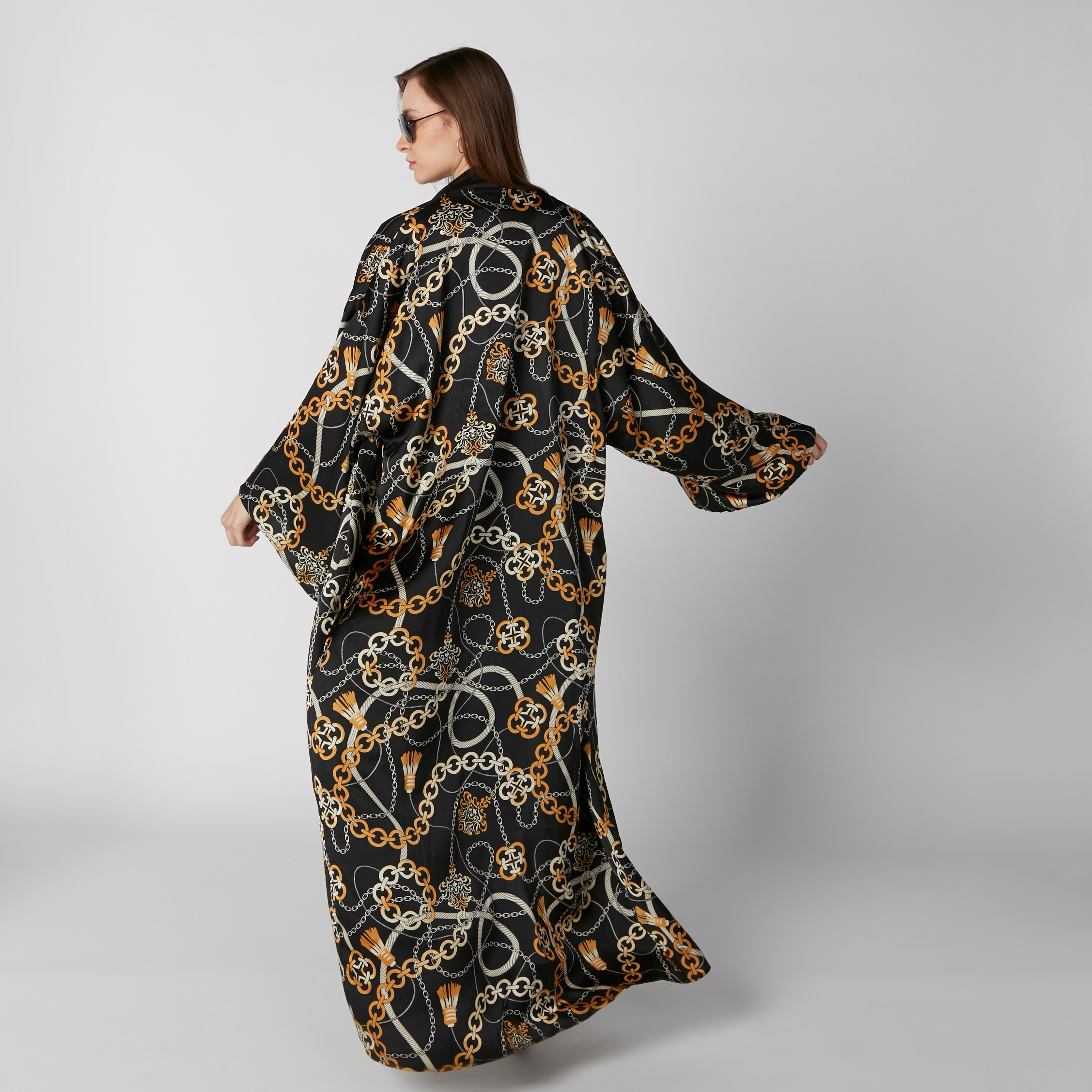 Printed Longline Shrug with Long Sleeves-women-winterwear-cardigansandjumpers-cardigans-image-2