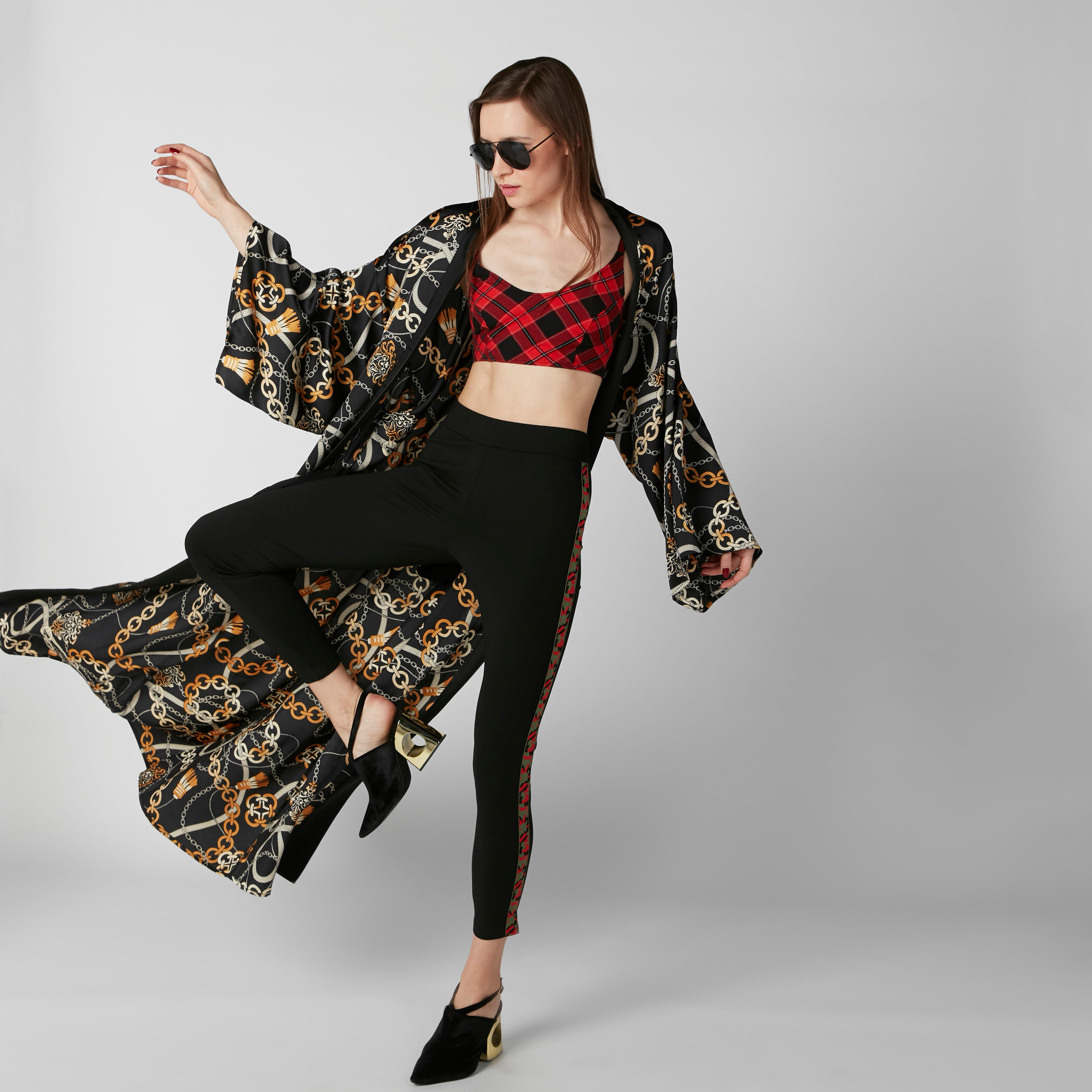 Printed Longline Shrug with Long Sleeves-women-winterwear-cardigansandjumpers-cardigans-image-4