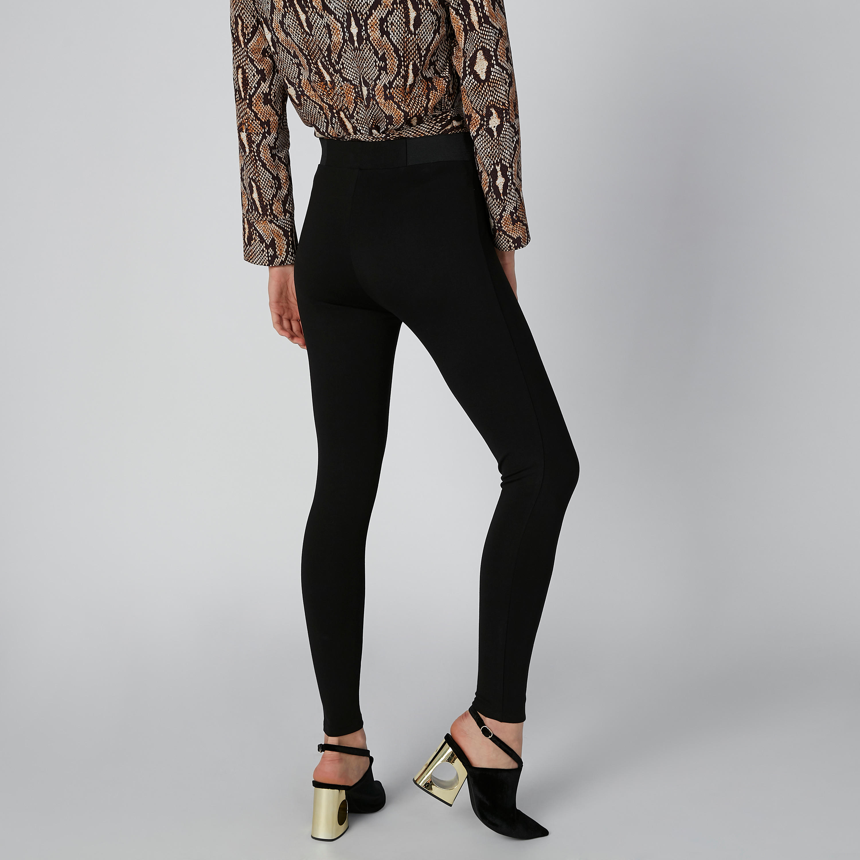 بنطال سادة بخصر مطاطي-women-clothing-bottoms-leggings-image-2