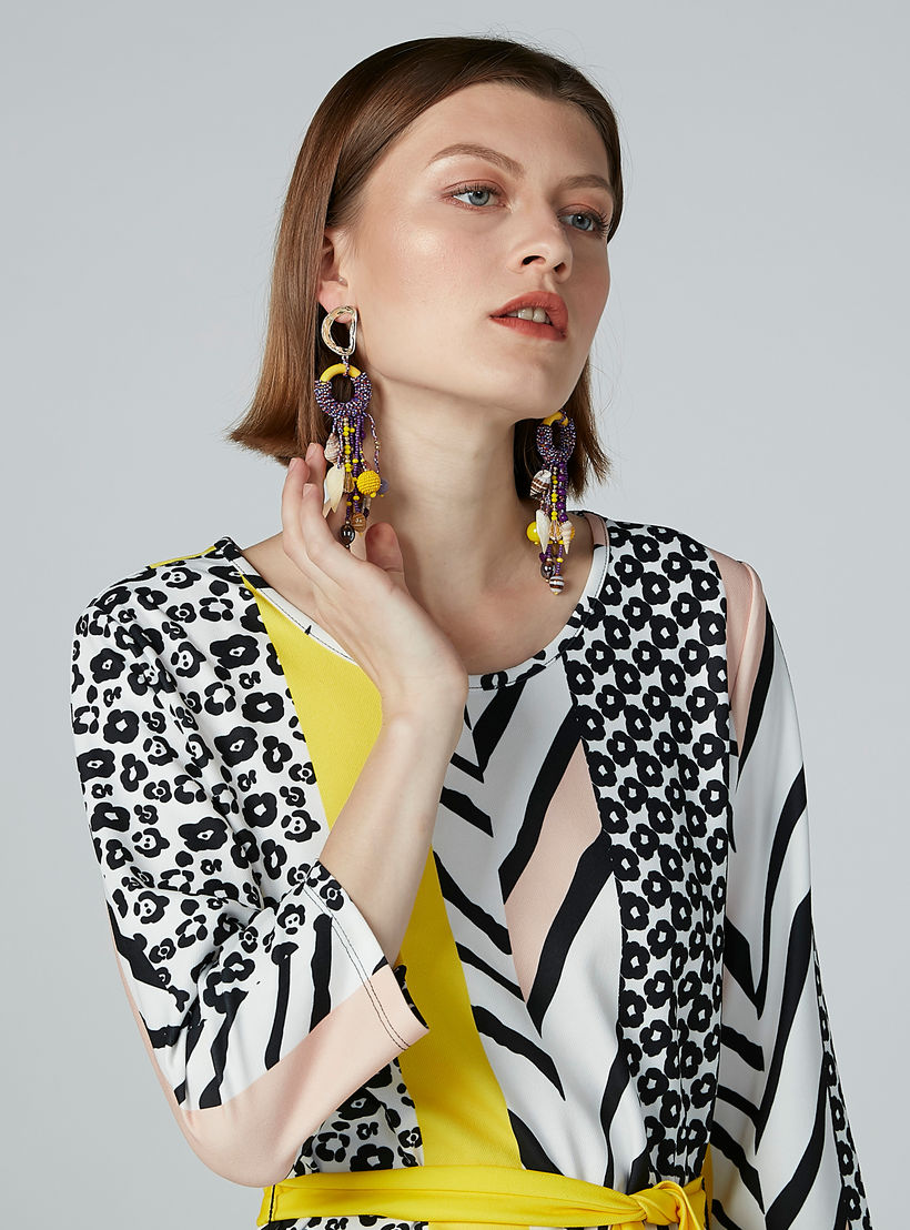 فستان إيه لاين متوسط الطول بأربطة وجيوب وطبعات-women-clothing-dresses-image-2