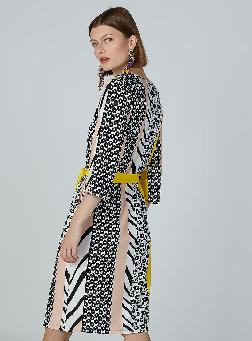 فستان إيه لاين متوسط الطول بأربطة وجيوب وطبعات-women-clothing-dresses-image-3