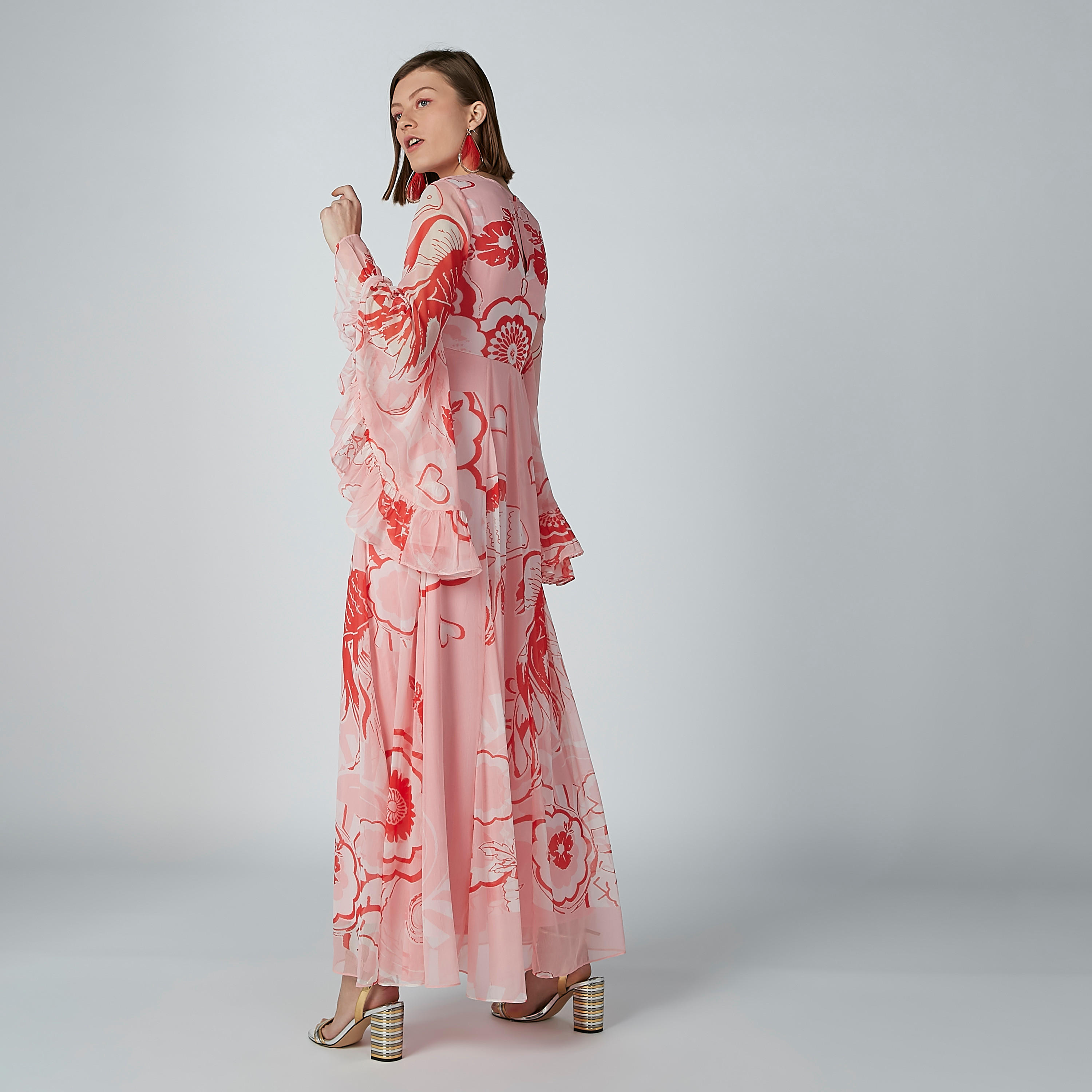 فستان إيه لاين طويل بأكمام واسعة وطبعات-women-clothing-dresses-image-1