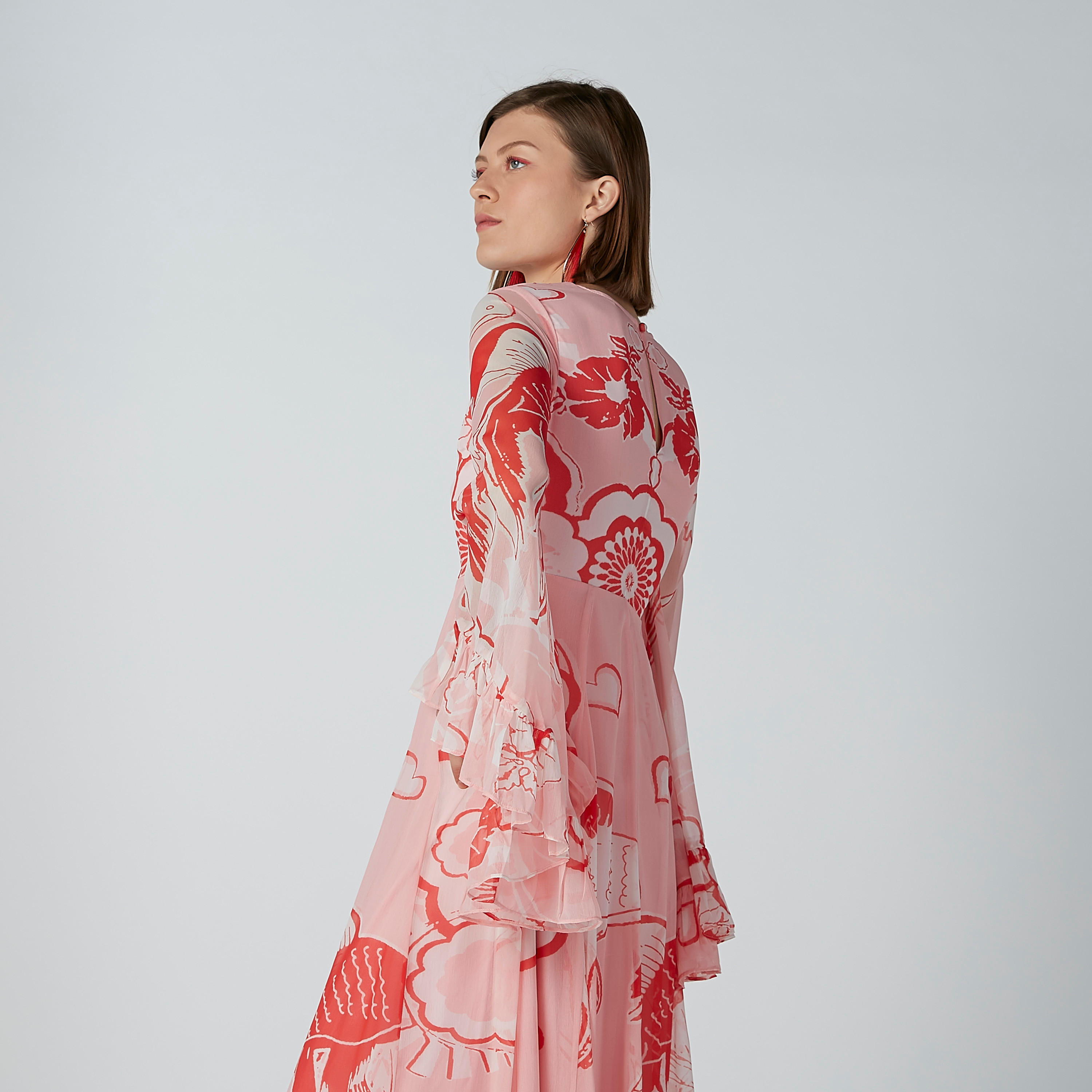 فستان إيه لاين طويل بأكمام واسعة وطبعات-women-clothing-dresses-image-6