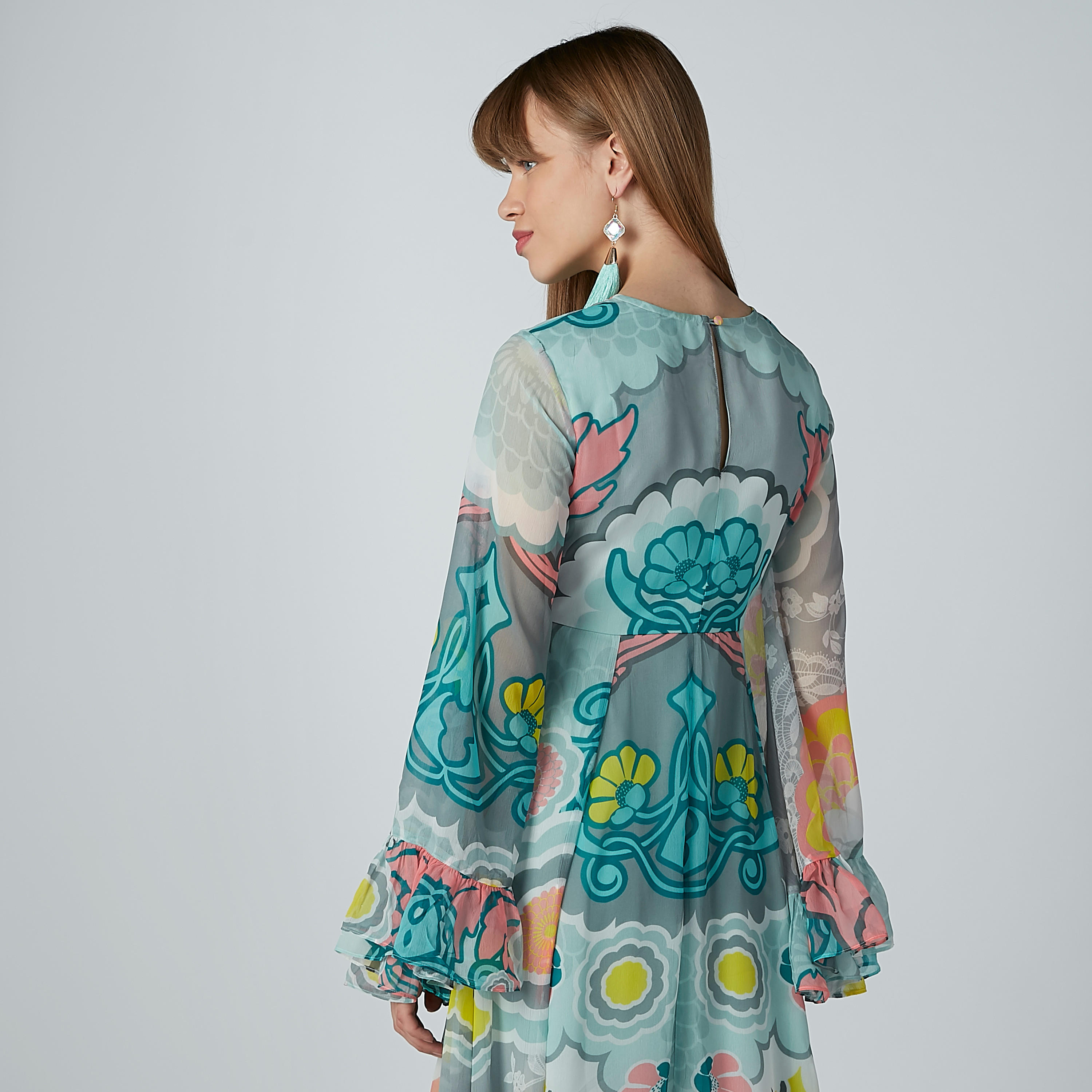فستان طويل إيه لاين بأكمام واسعة وطبعات-women-clothing-dresses-image-3