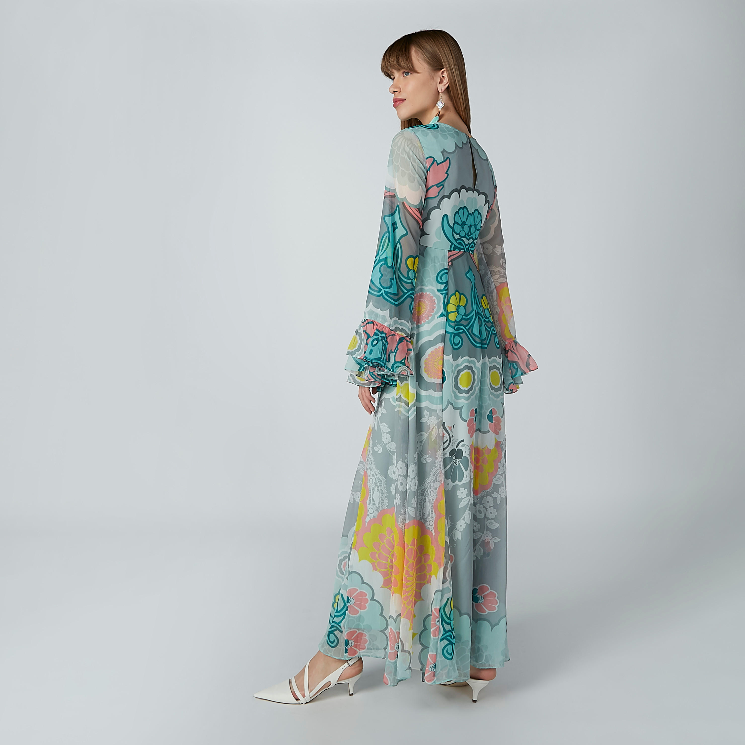 فستان طويل إيه لاين بأكمام واسعة وطبعات-women-clothing-dresses-image-6