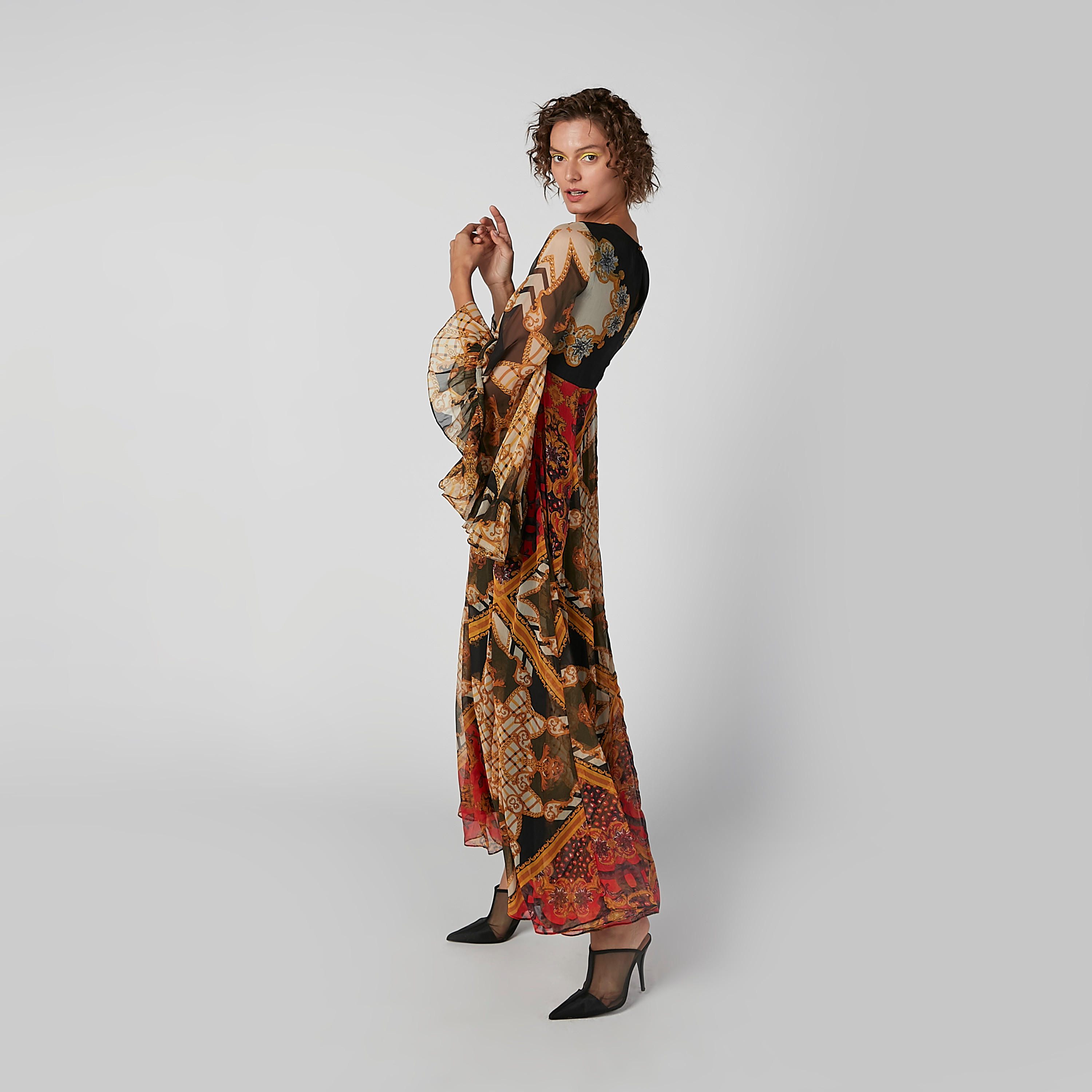 فستان إيه لاين طويل بأكمام واسعة وطبعات-women-clothing-dresses-image-1