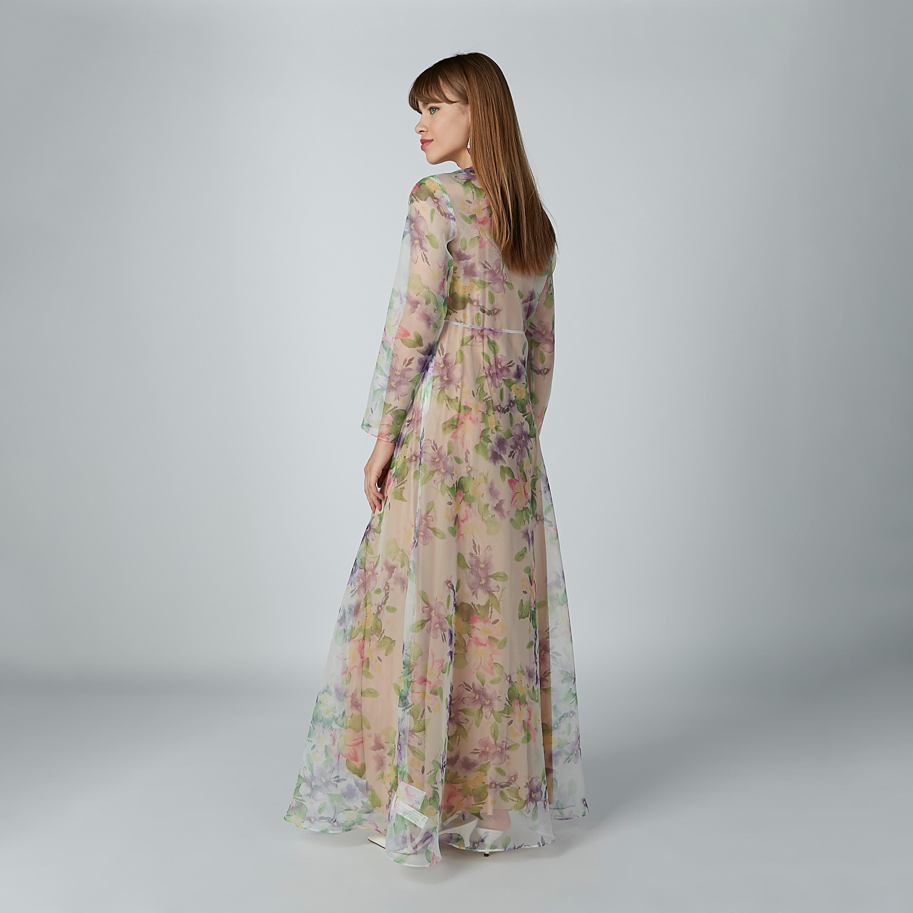 فستان إيه لاين طويل بأكمام طويلة وطبعات زهرية-women-clothing-dresses-image-4
