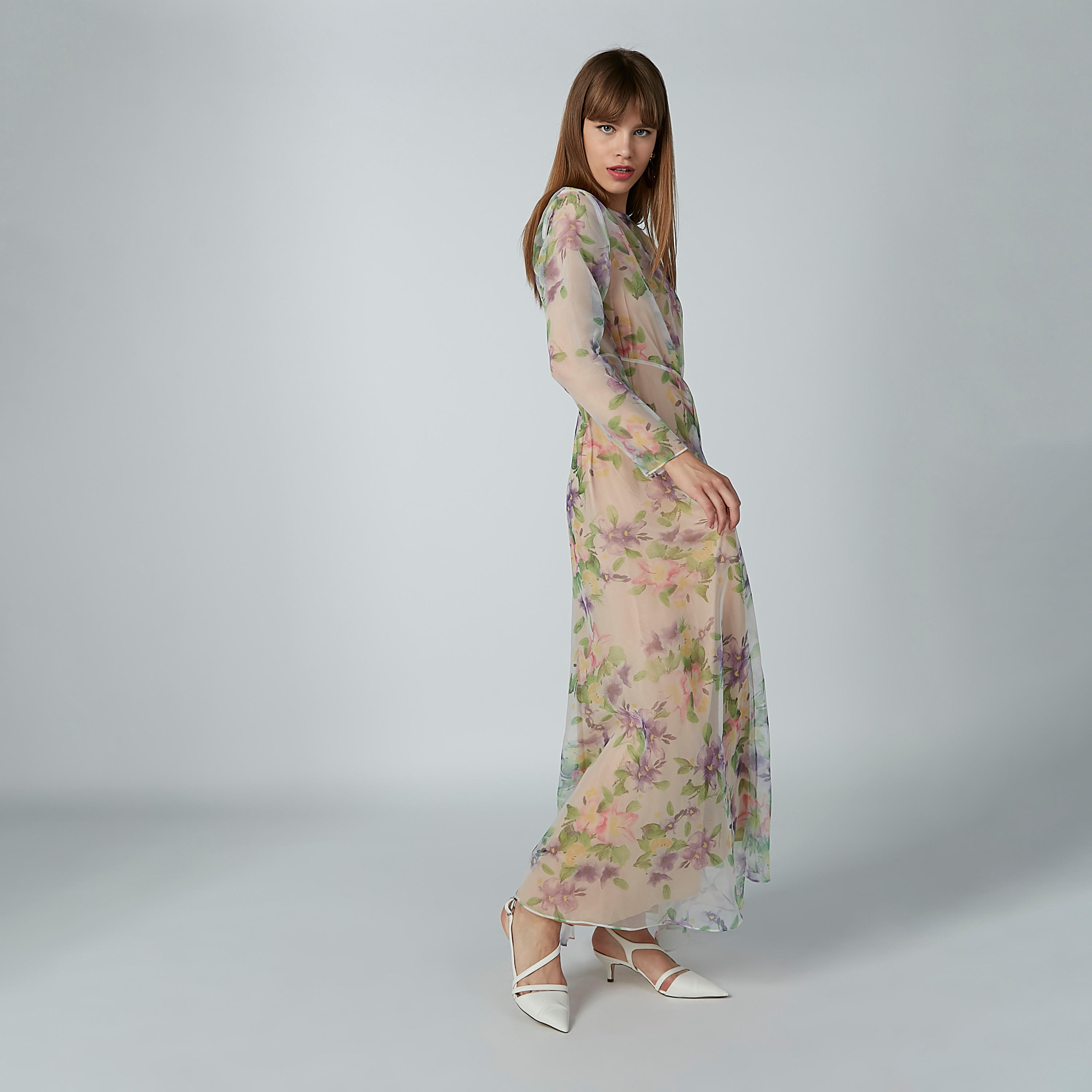 فستان إيه لاين طويل بأكمام طويلة وطبعات زهرية-women-clothing-dresses-image-6