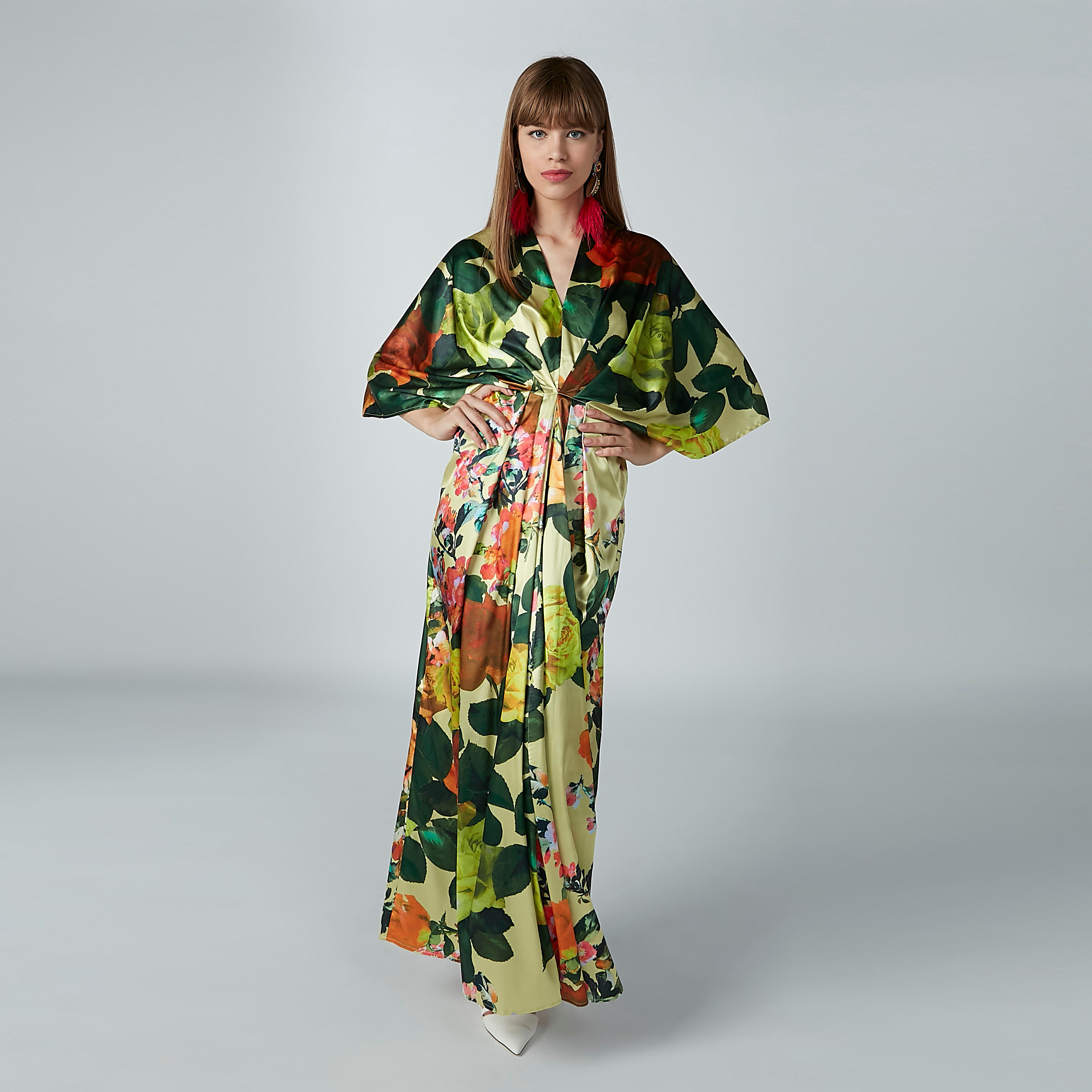 Printed Maxi Dress with Flared Sleeves-women-clothing-dresses-image-7