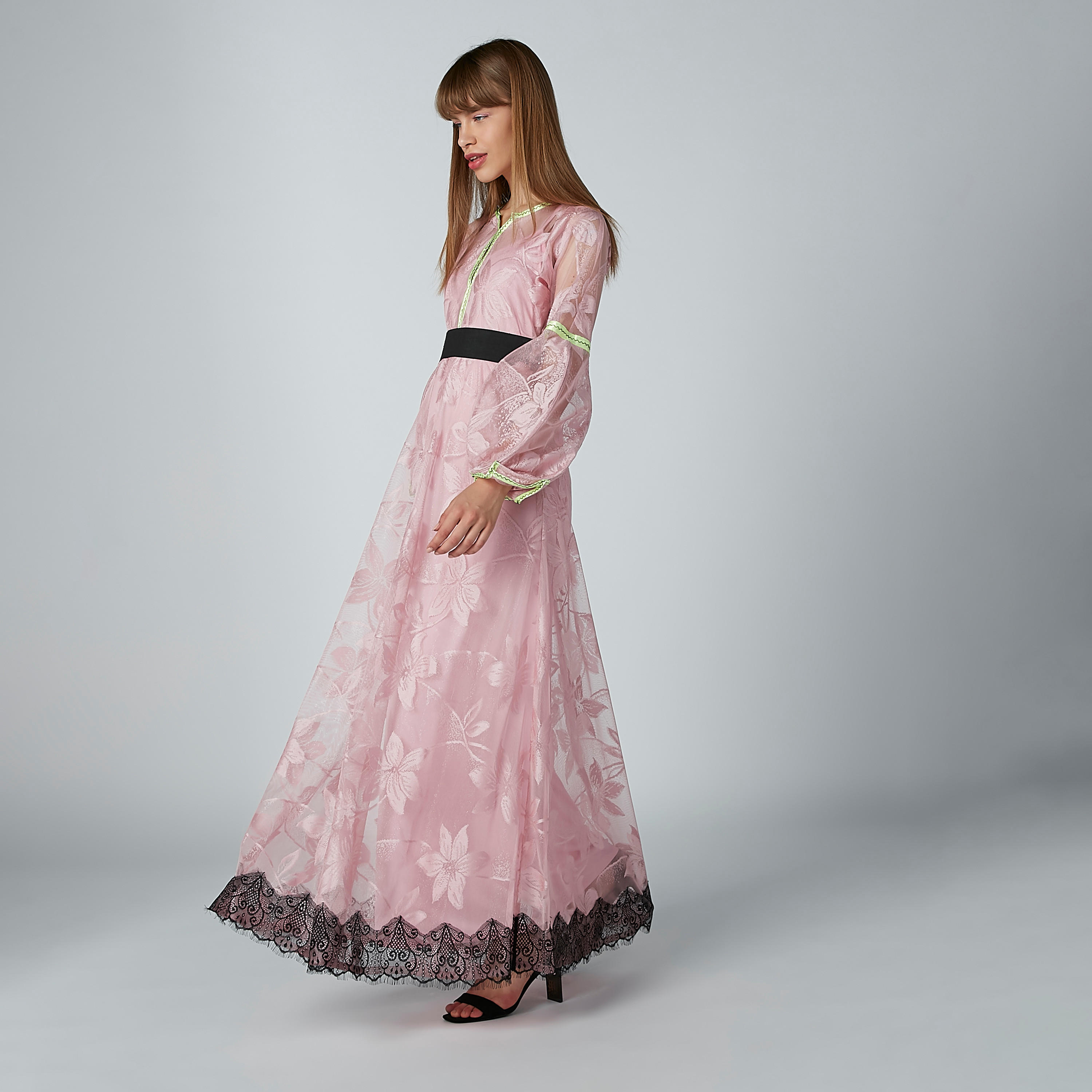 Lace Detail Maxi Dress with Long Sleeves-women-clothing-dresses-image-4