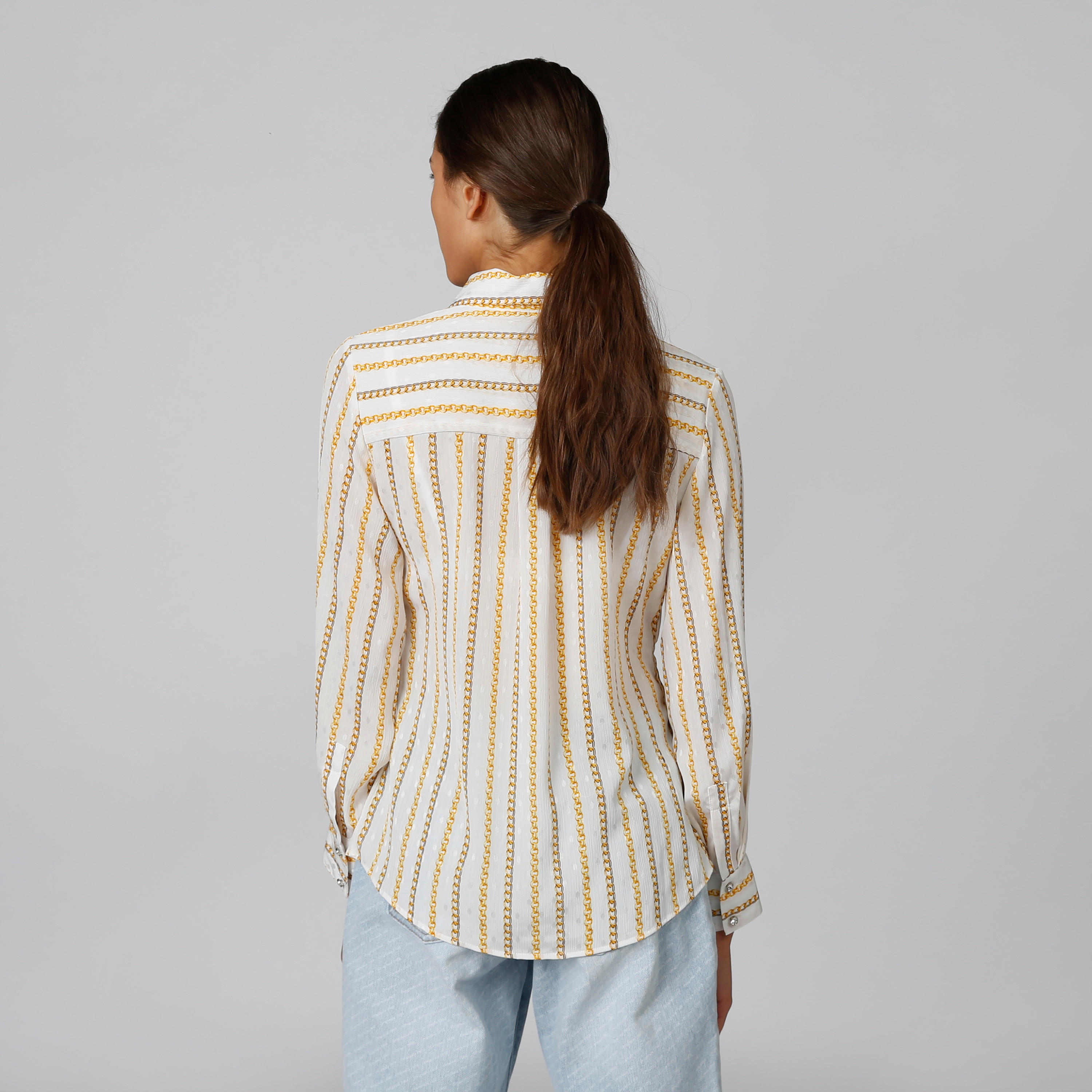 Printed Slim Fit Long Sleeves Shirt with Spread Collar-women-clothing-shirtsandblouses-shirts-image-2