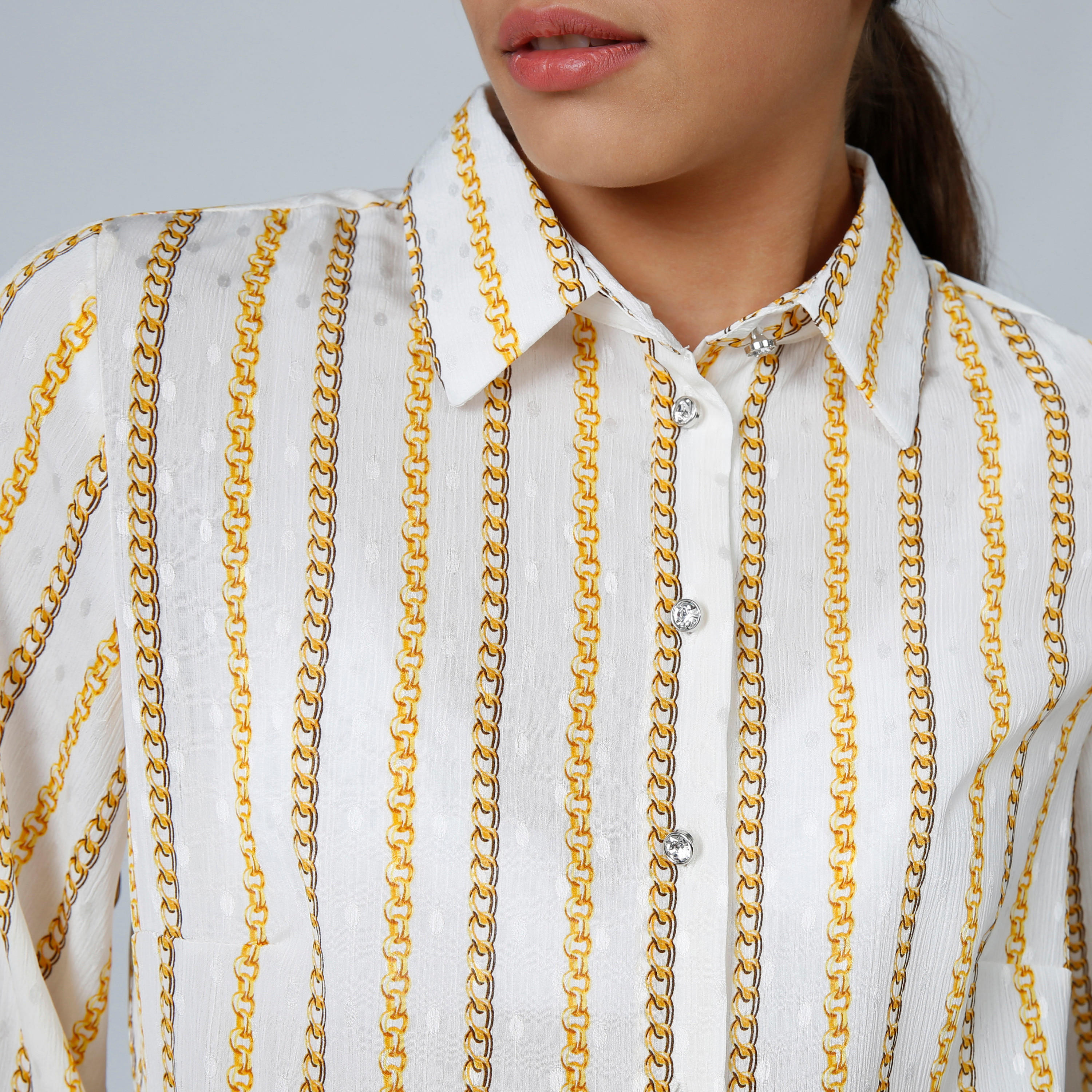 Printed Slim Fit Long Sleeves Shirt with Spread Collar-women-clothing-shirtsandblouses-shirts-image-3