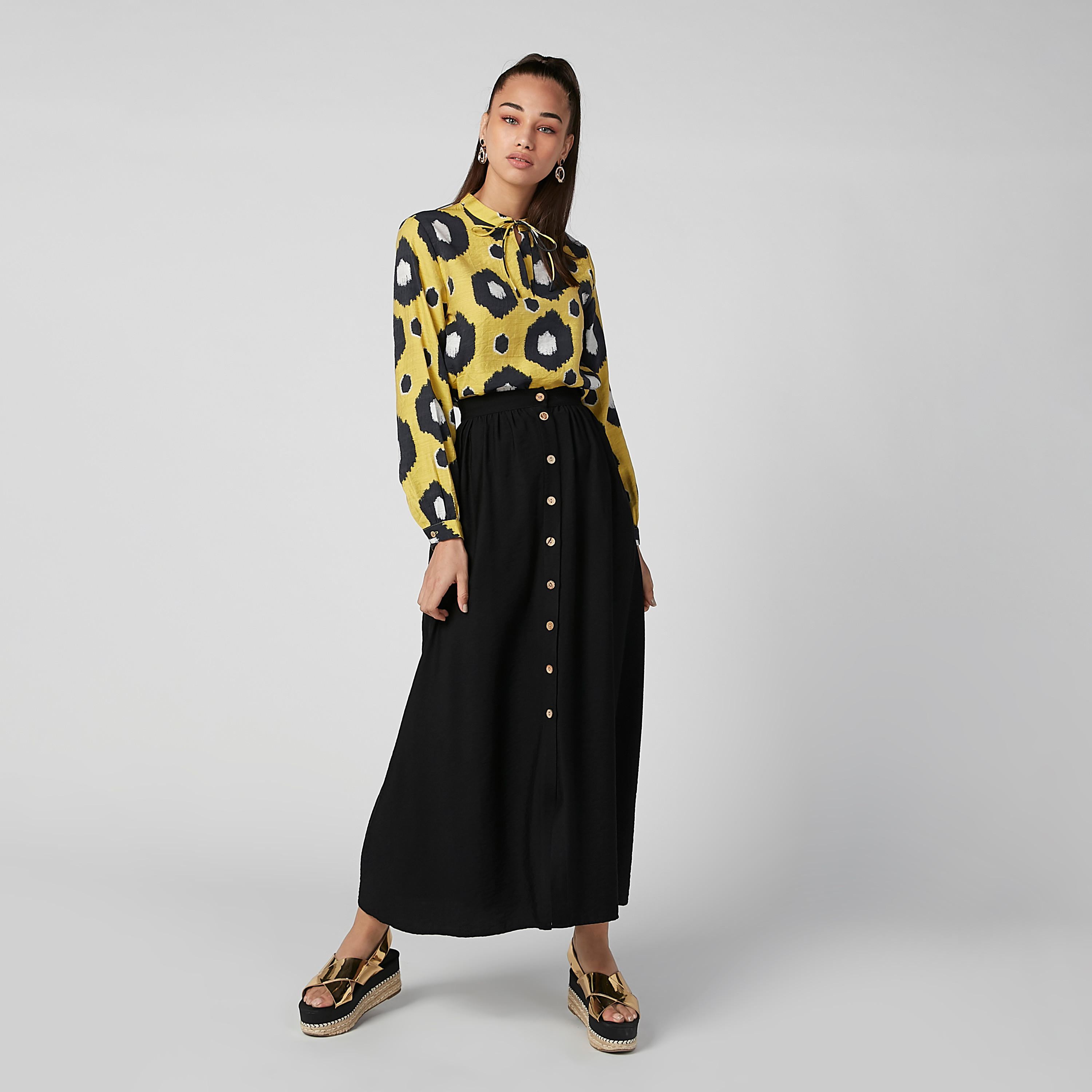 بلوزة بأكمام طويلة وأربطة وطبعات-women-clothing-shirtsandblouses-blouses-image-2