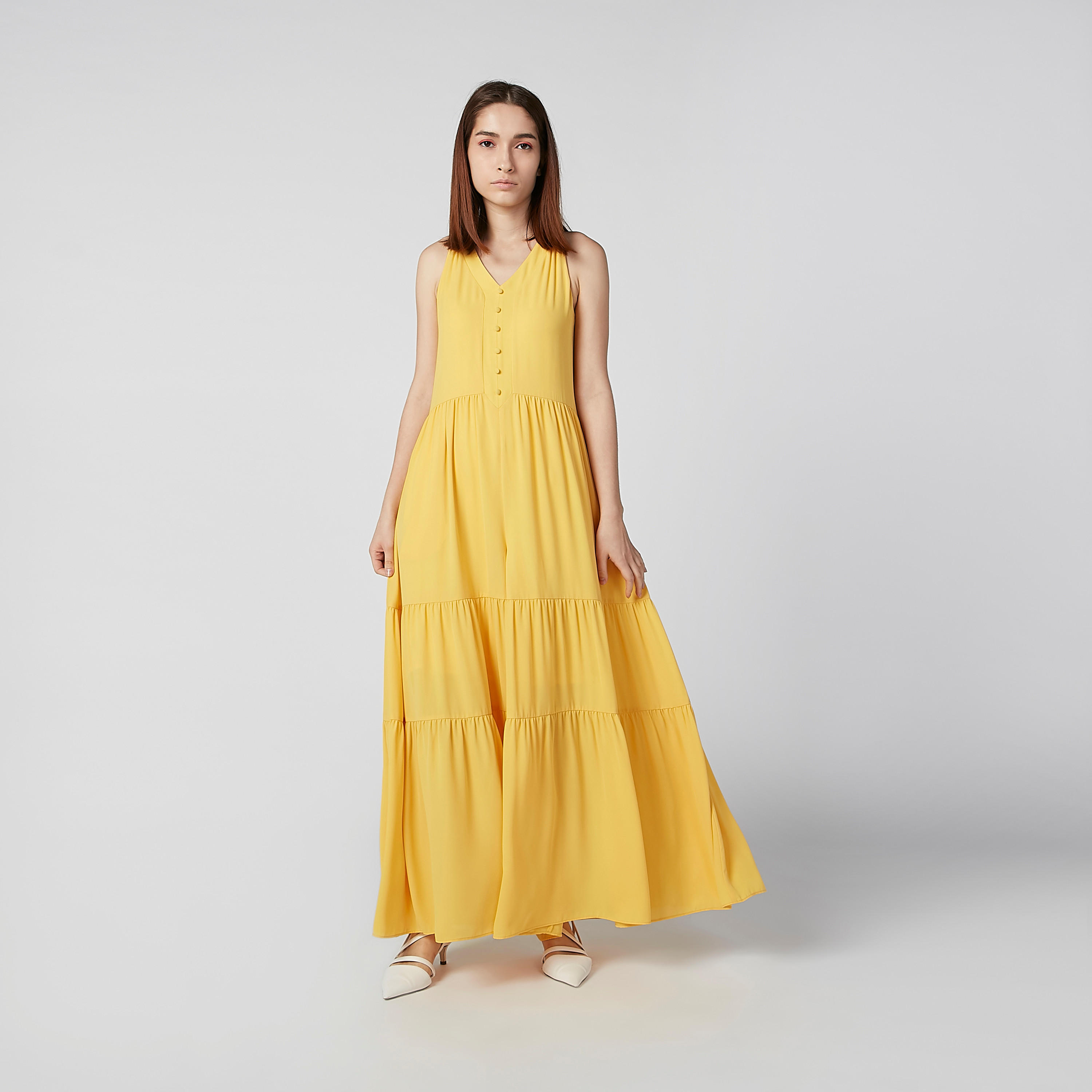 أفرول مستدام سادة دون أكمام بياقة V -women-clothing-jumpsuits-image-6