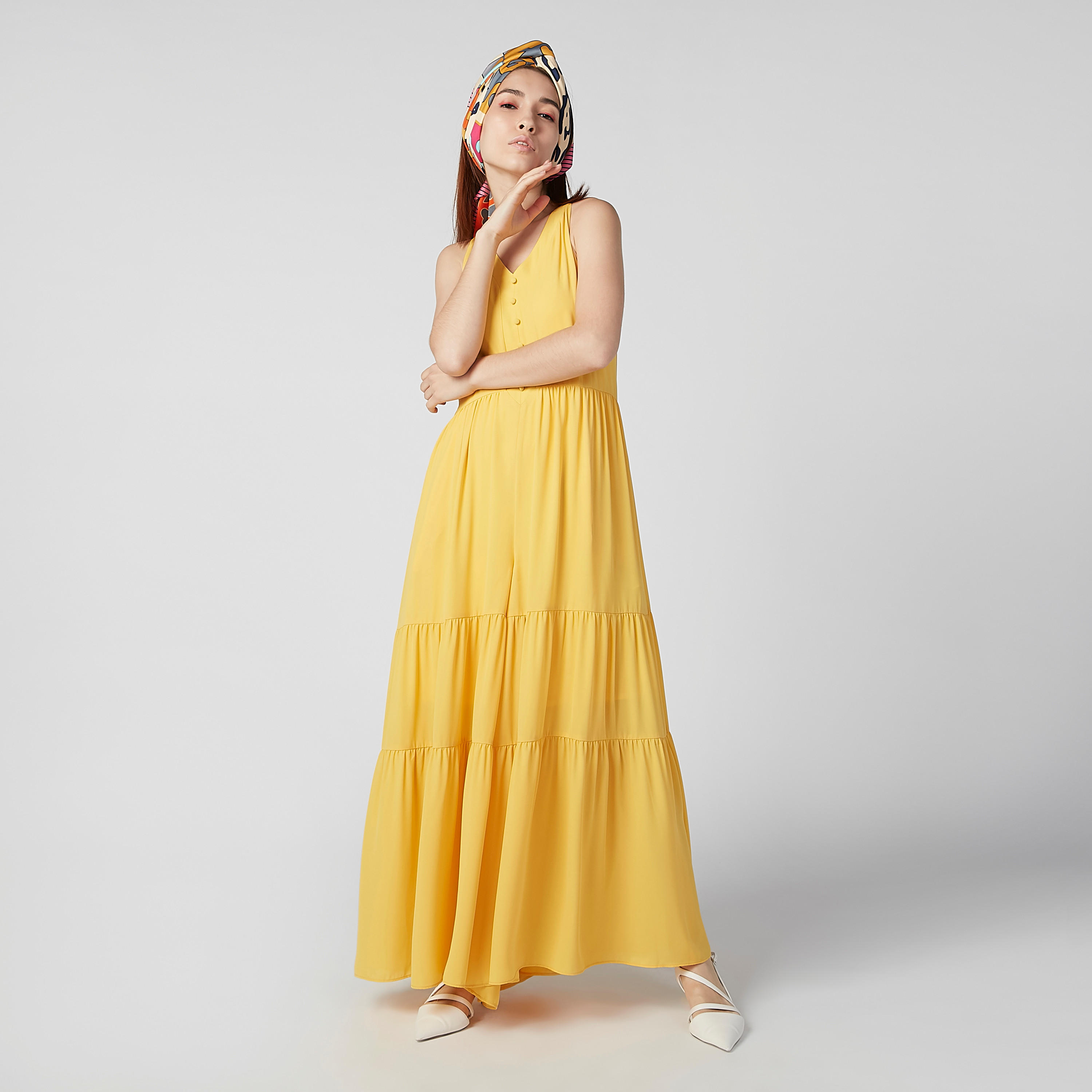 أفرول مستدام سادة دون أكمام بياقة V -women-clothing-jumpsuits-image-4