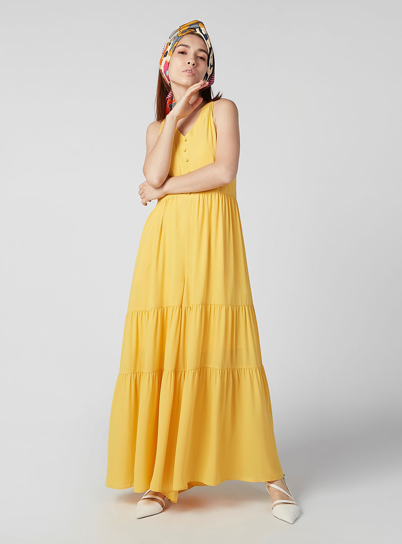 أفرول مستدام سادة دون أكمام بياقة V -women-clothing-jumpsuits-image-4