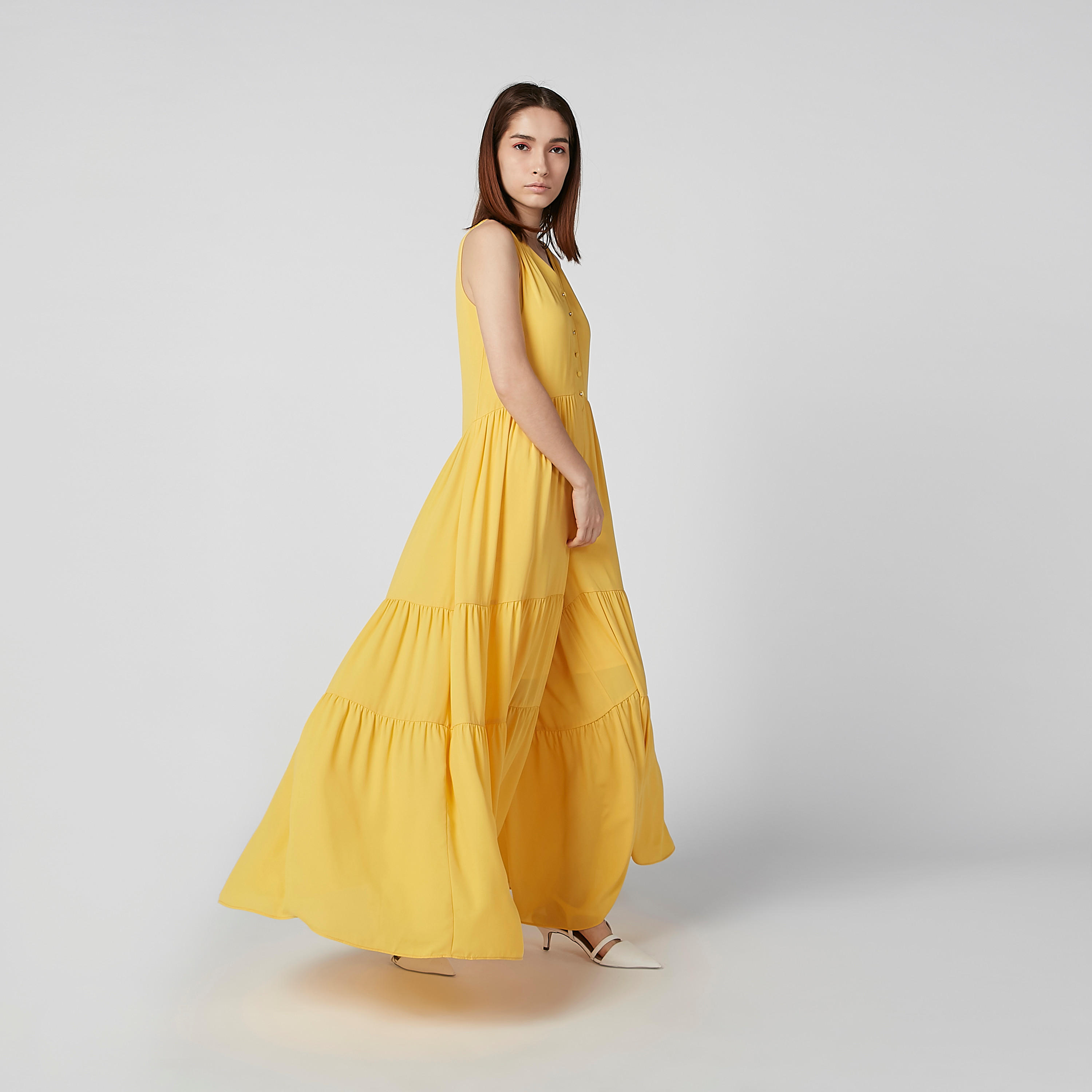 أفرول مستدام سادة دون أكمام بياقة V -women-clothing-jumpsuits-image-2