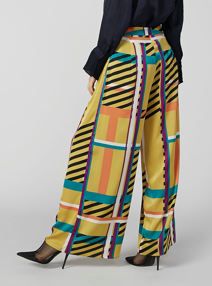 بنطال بالازو طويل بخصر مرن وجيوب وطبعات-women-clothing-bottoms-trousers-image-2