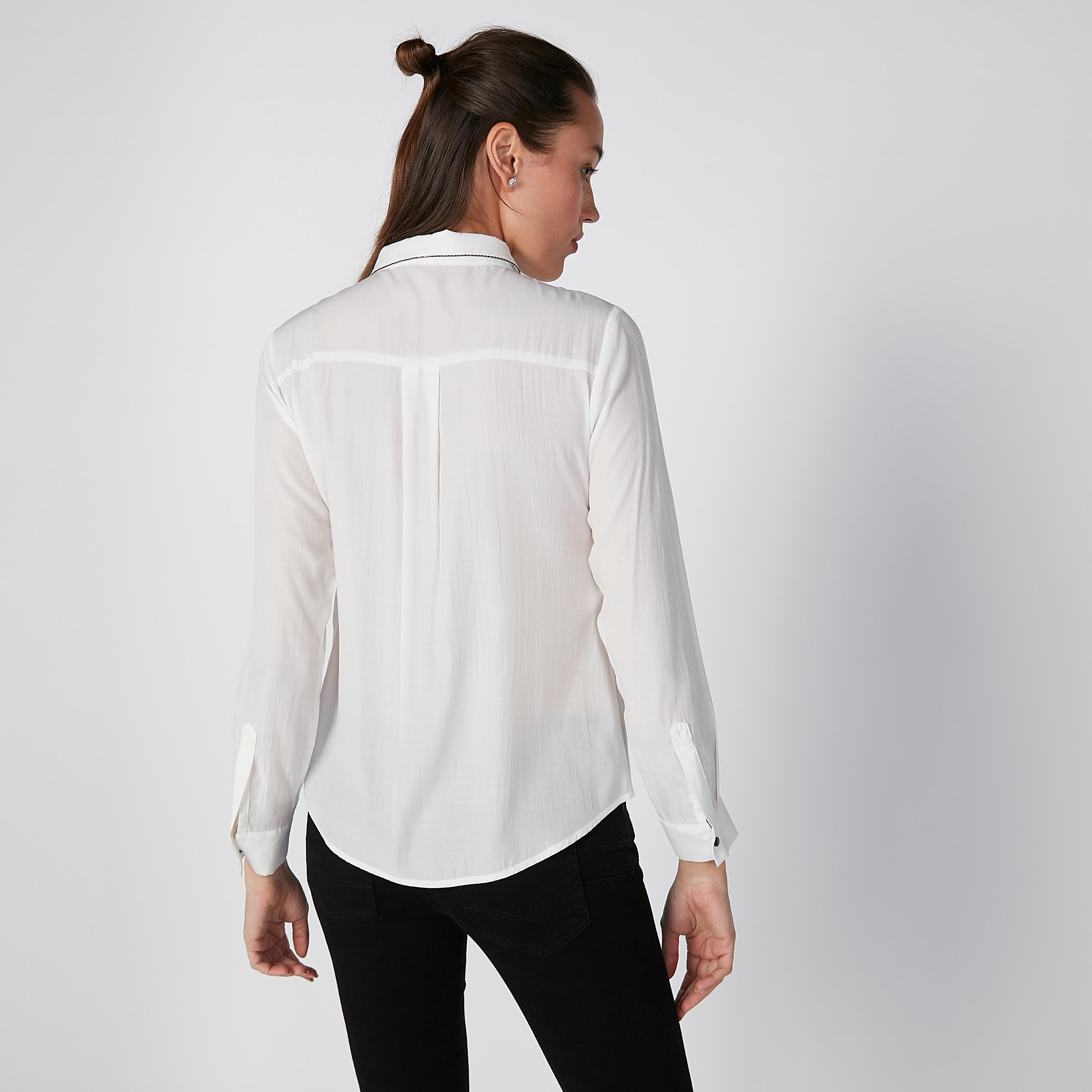قميص بياقة عاديّة وأكمام طويلة -women-clothing-shirtsandblouses-shirts-image-4