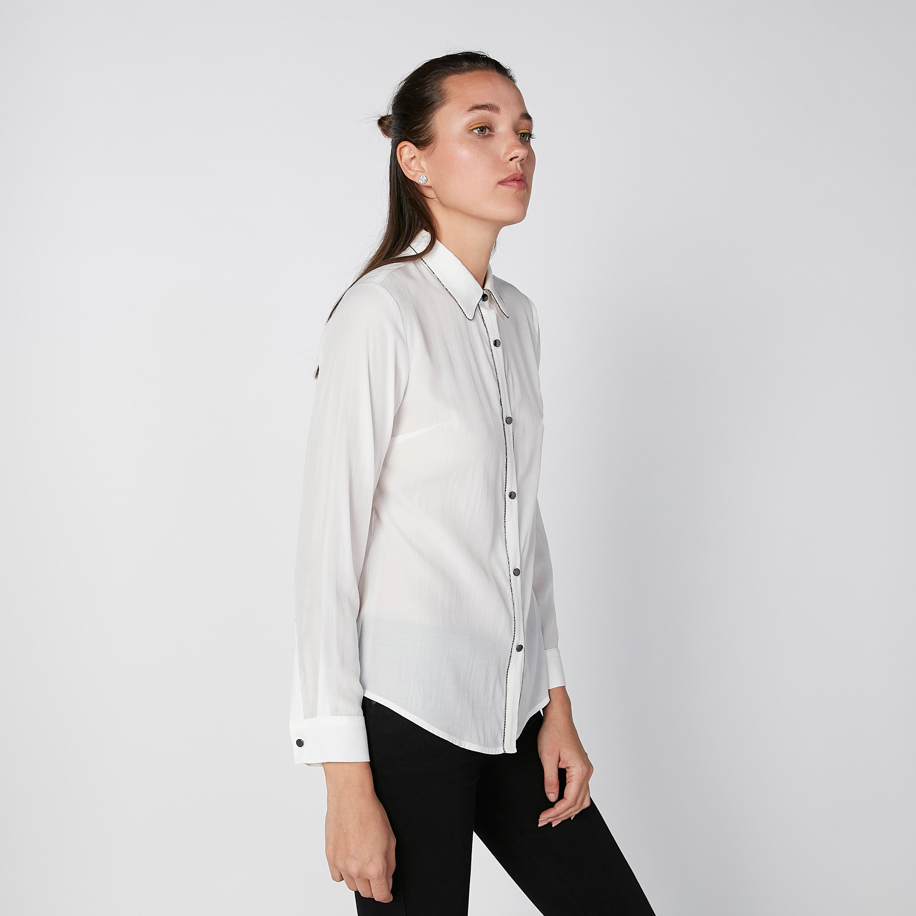 قميص بياقة عاديّة وأكمام طويلة -women-clothing-shirtsandblouses-shirts-image-3