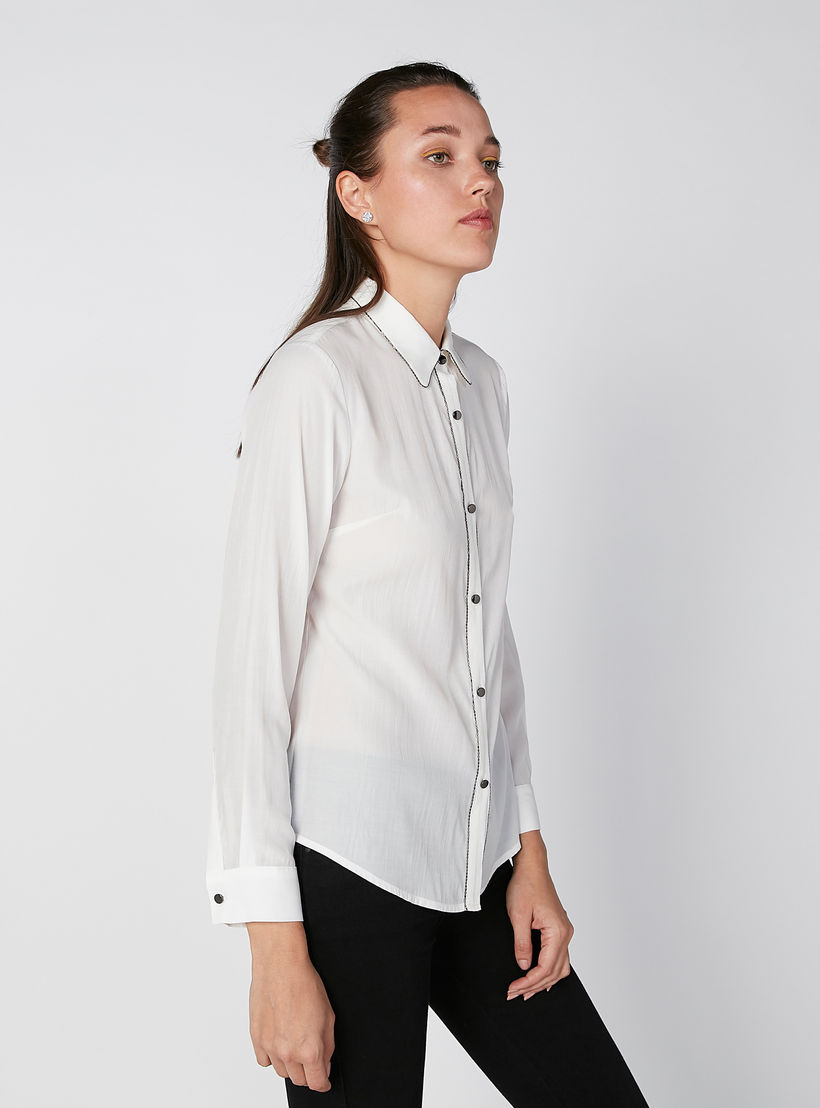 قميص بياقة عاديّة وأكمام طويلة -women-clothing-shirtsandblouses-shirts-image-3