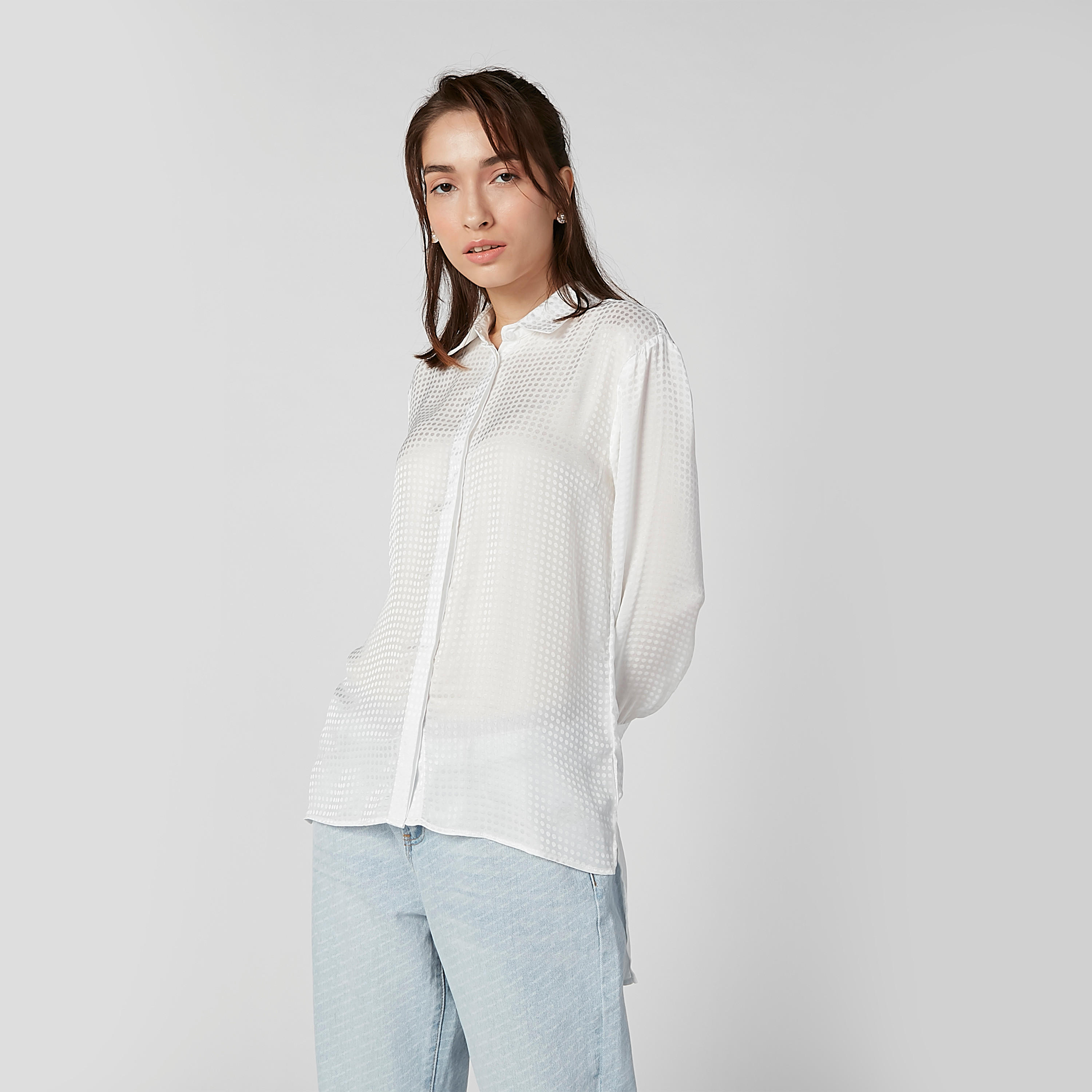 قميص مستدام بارز الملمس بأكمام طويلة وحوّاف غير مستوية-women-clothing-shirtsandblouses-shirts-image-7
