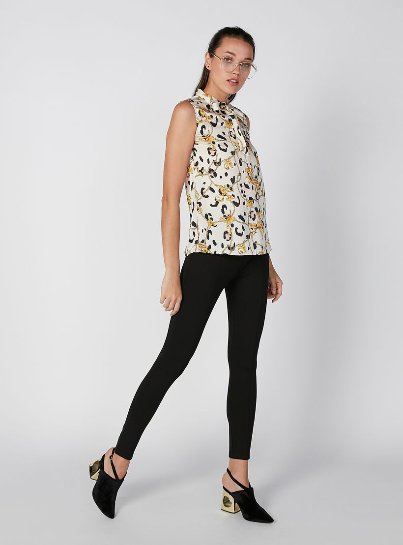 بلوزة مستدامة دون أكمام مزيّنة بفيونكة وطبعات -women-clothing-shirtsandblouses-blouses-image-2