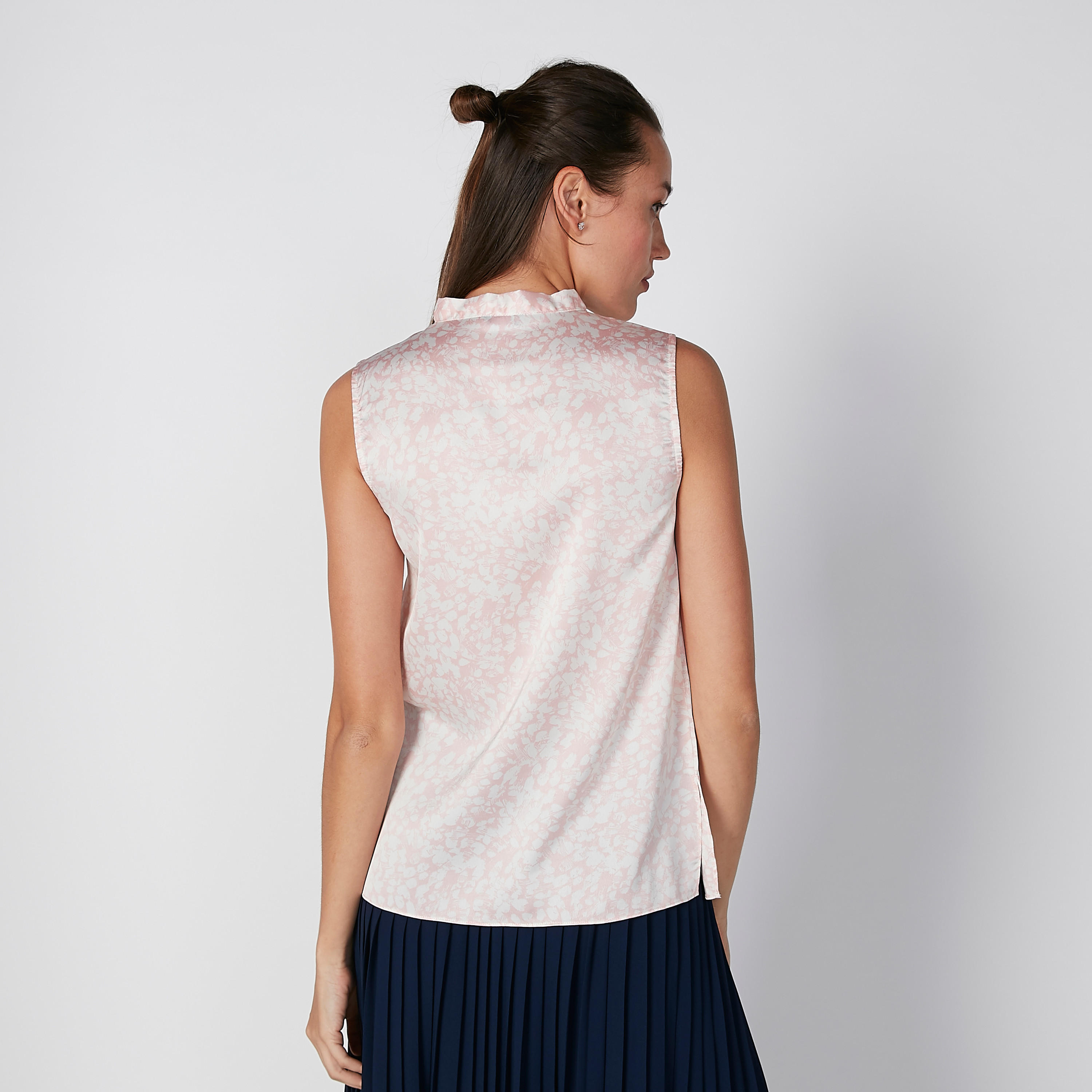Printed Sleeveless Top with Pussy Bow-women-clothing-shirtsandblouses-blouses-image-2