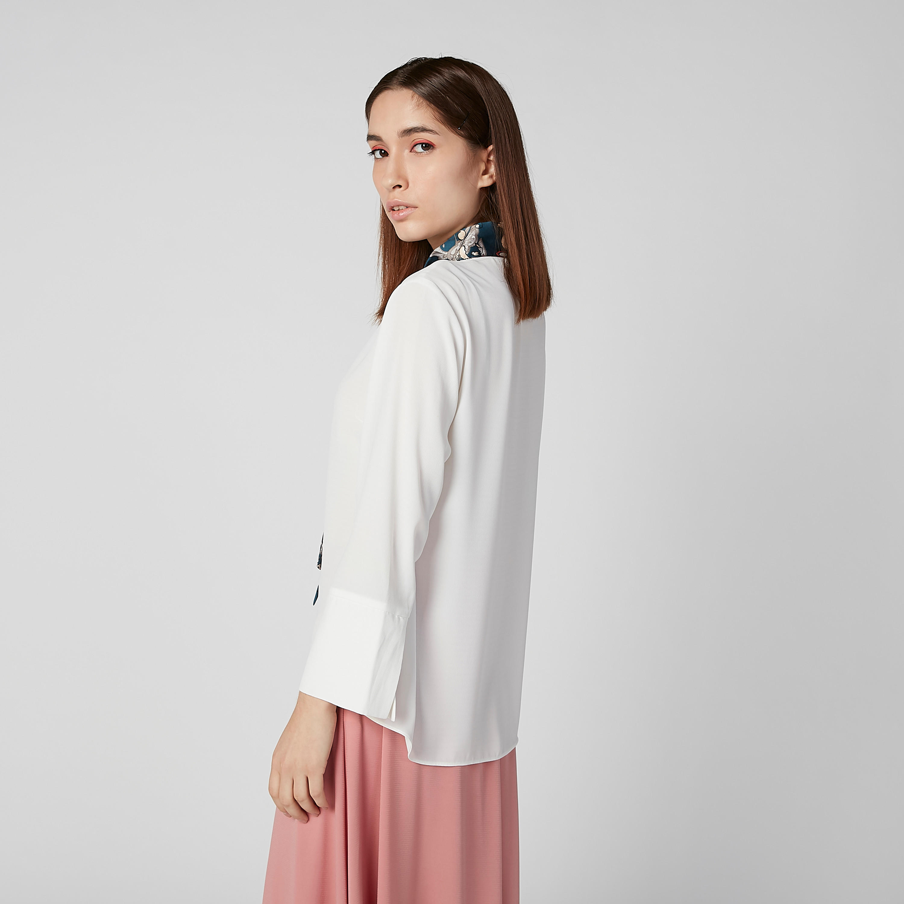 Sustainable Printed Top with Pussy Bow and Long Sleeves-women-clothing-shirtsandblouses-blouses-image-3