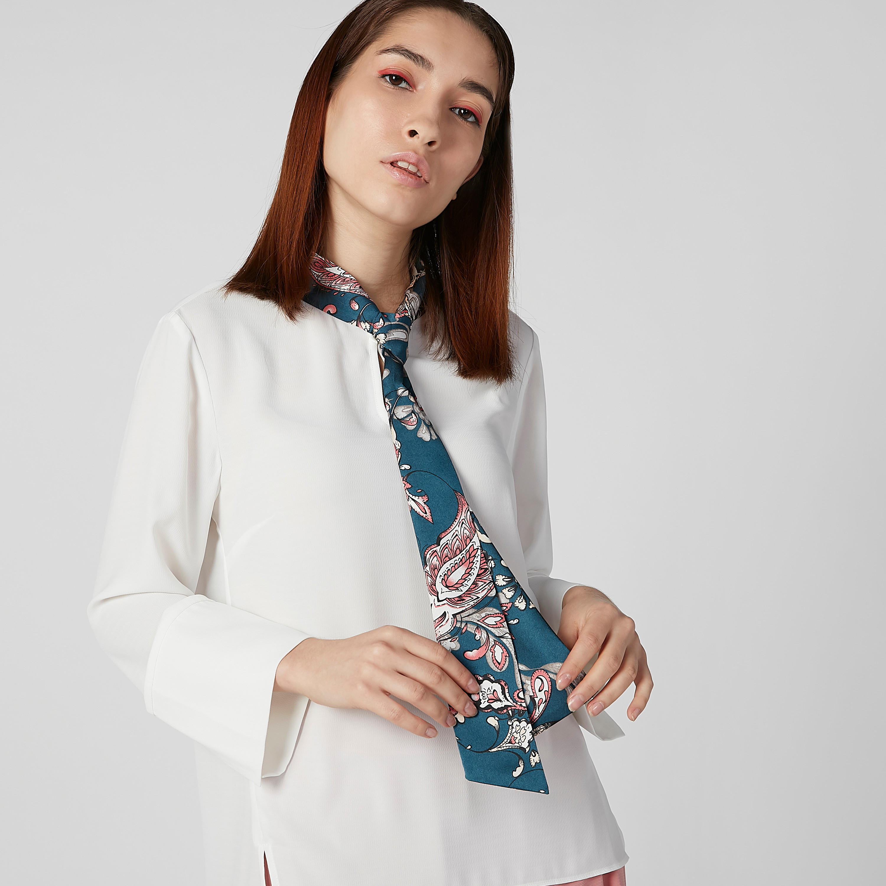 Sustainable Printed Top with Pussy Bow and Long Sleeves-women-clothing-shirtsandblouses-blouses-image-4