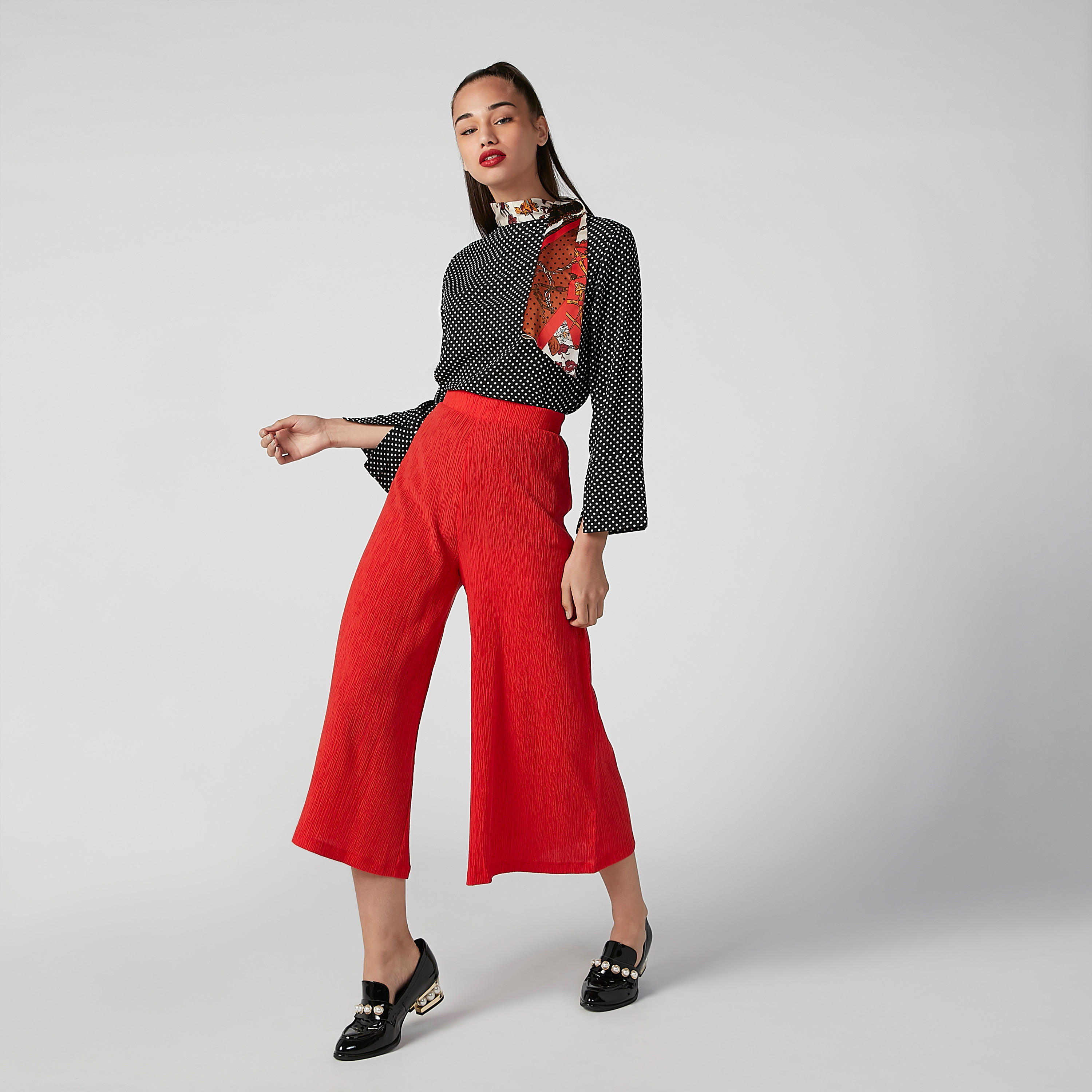 بلوزة مستدامة بأكمام طويلة وأربطة وطبعات -women-clothing-shirtsandblouses-blouses-image-2
