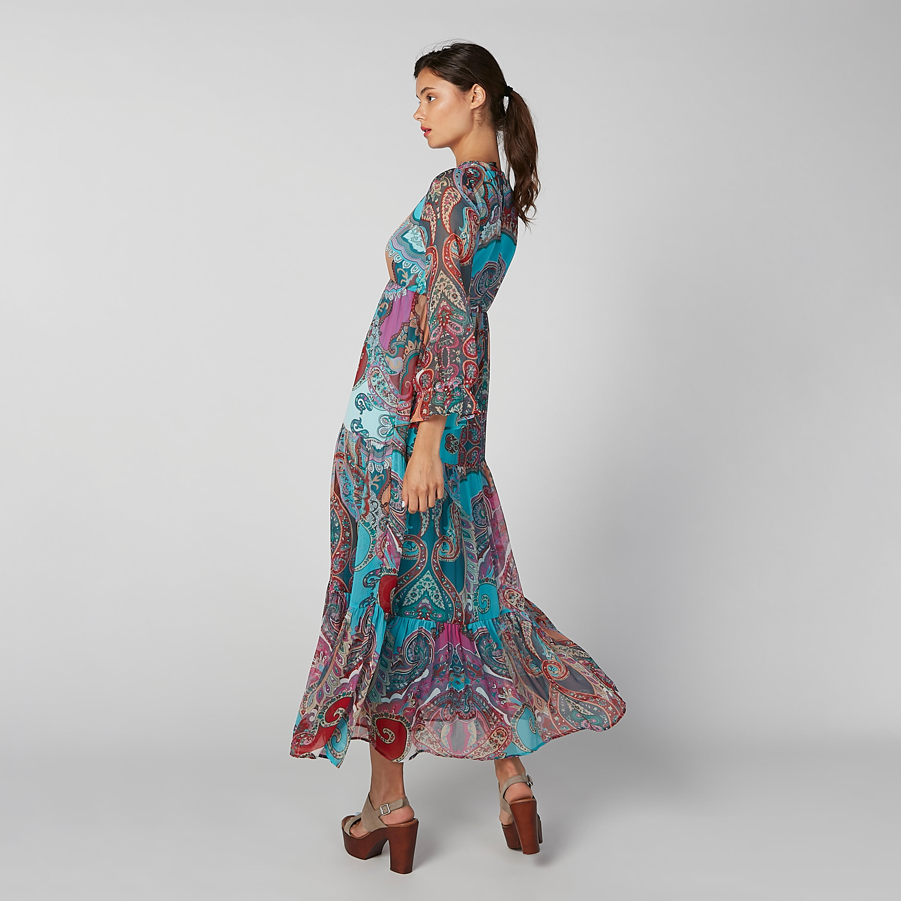 فستان مستدام إيه لاين طويل بأكمام طويلة وطبعات-women-clothing-dresses-image-4