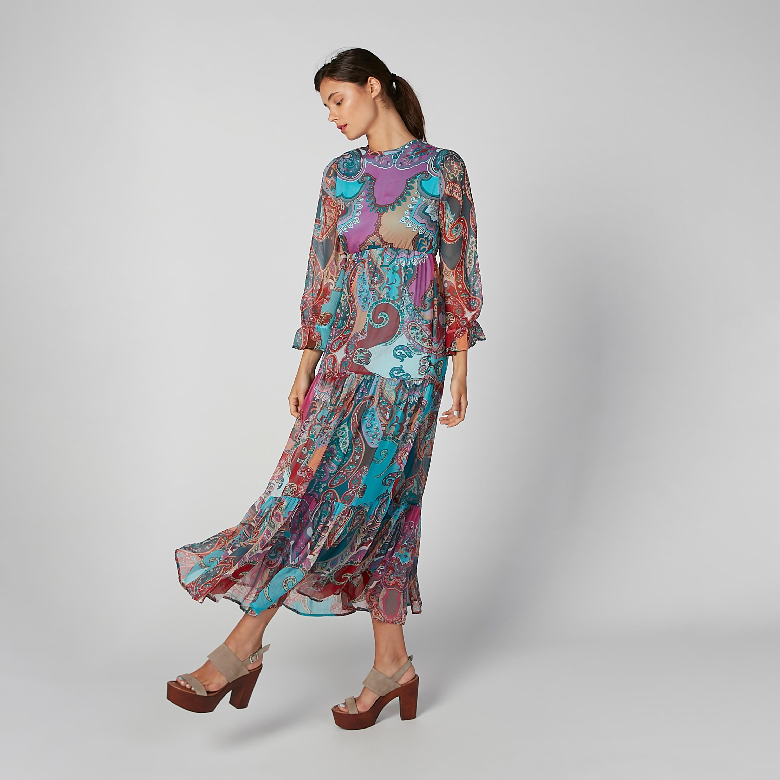 فستان مستدام إيه لاين طويل بأكمام طويلة وطبعات-women-clothing-dresses-image-6