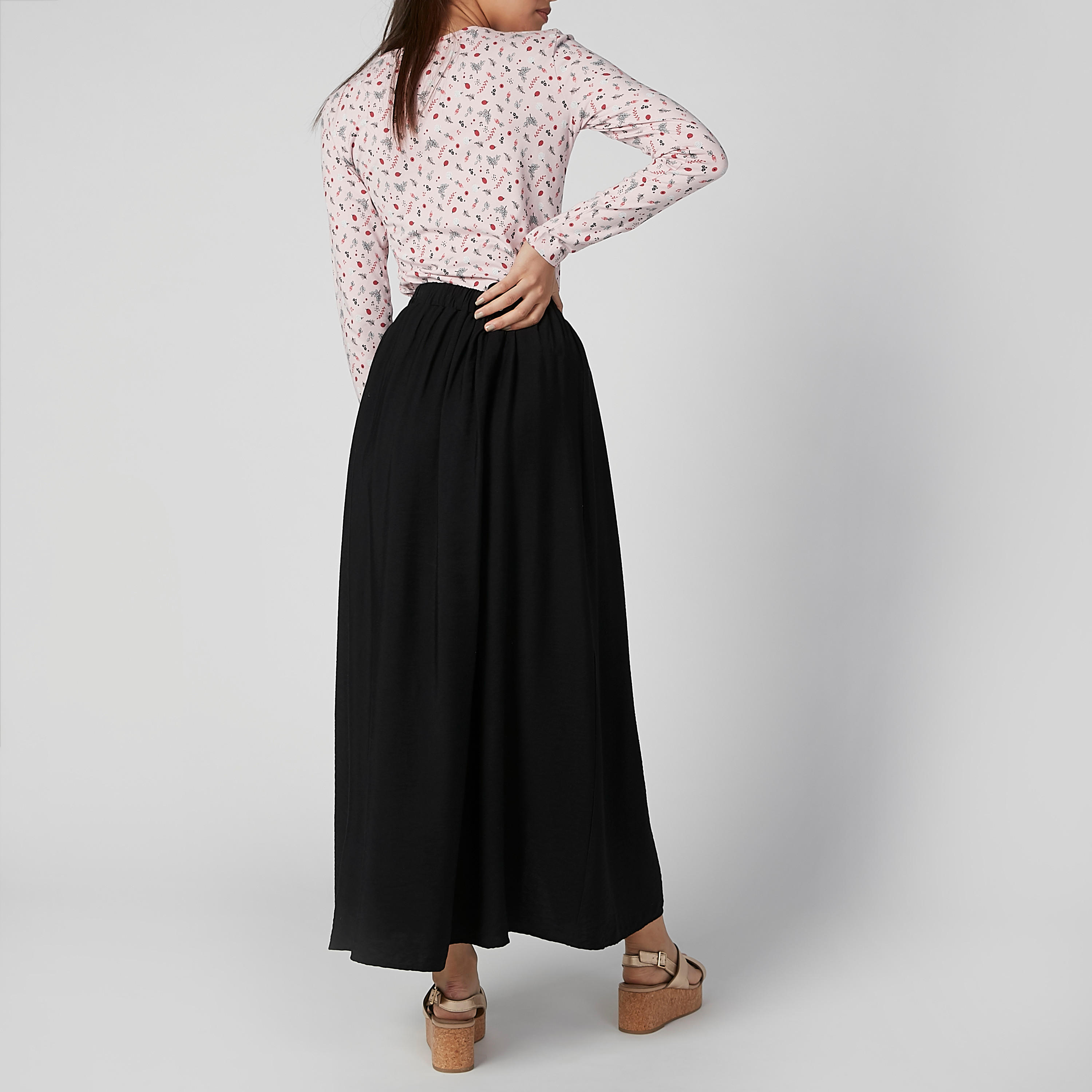 تنورة ماكسي سادة إيه لاين بأزرار-women-clothing-bottoms-skirts-image-4