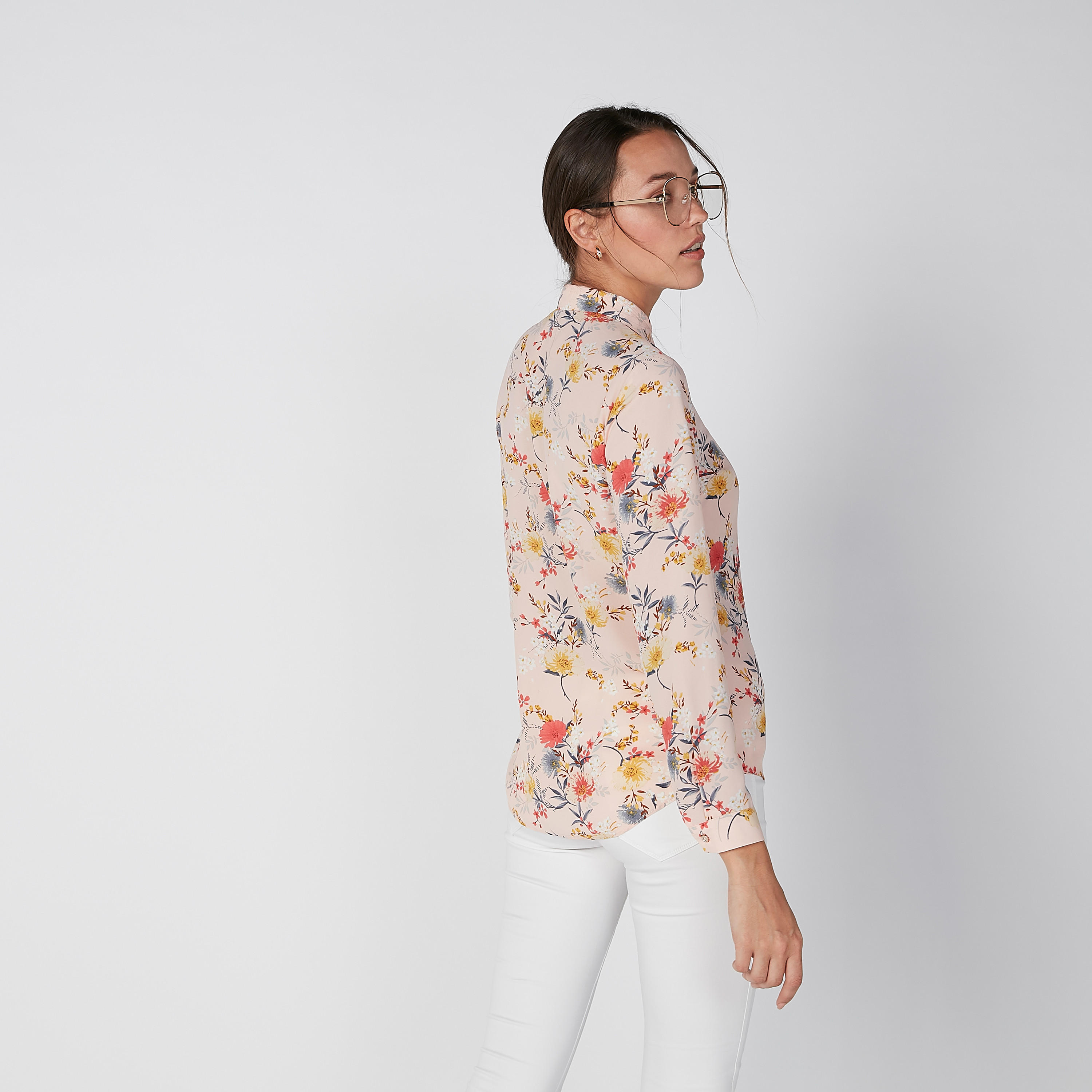 Floral Printed Shirt with Long Sleeves and Concealed Placket-women-clothing-shirtsandblouses-shirts-image-2