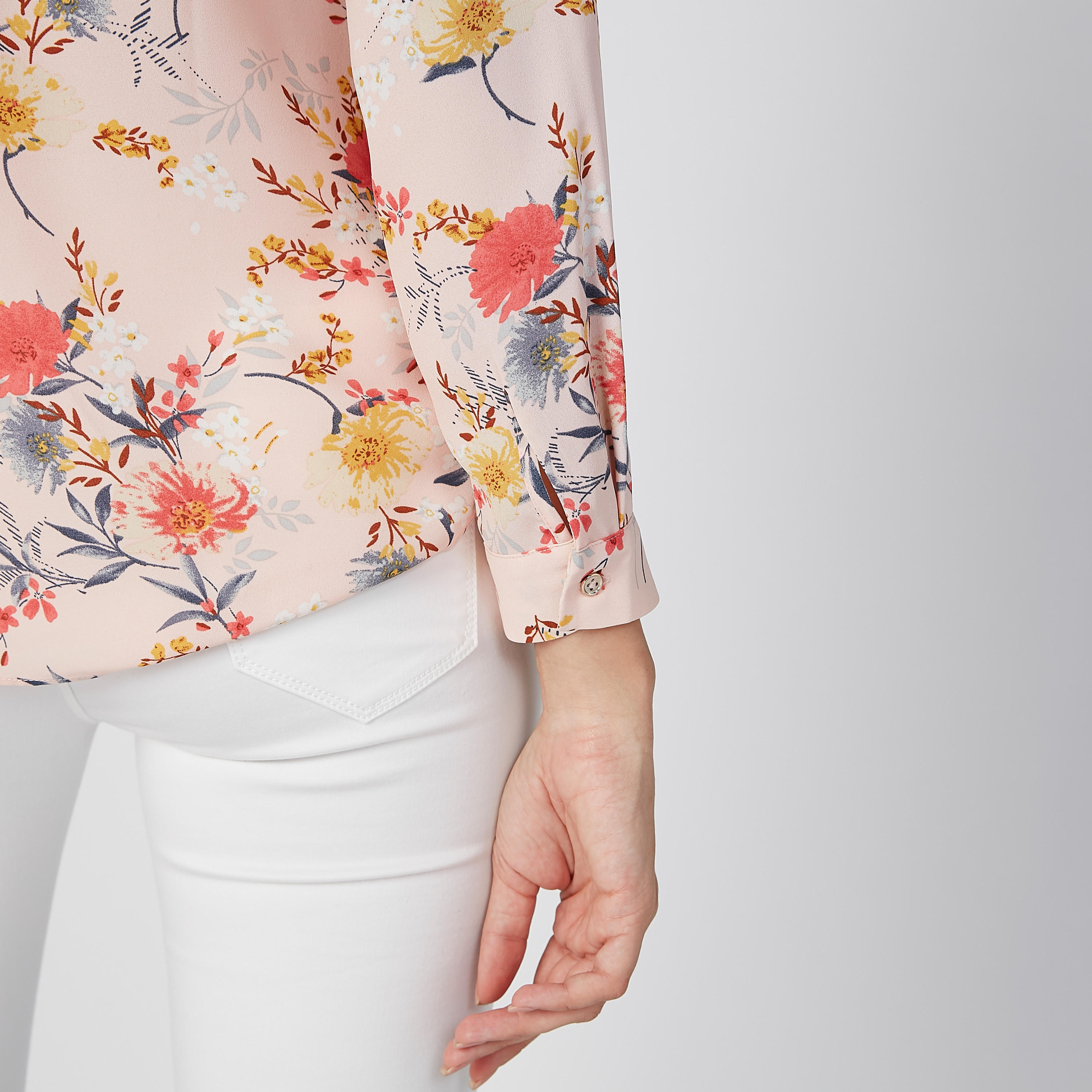 Floral Printed Shirt with Long Sleeves and Concealed Placket-women-clothing-shirtsandblouses-shirts-image-5