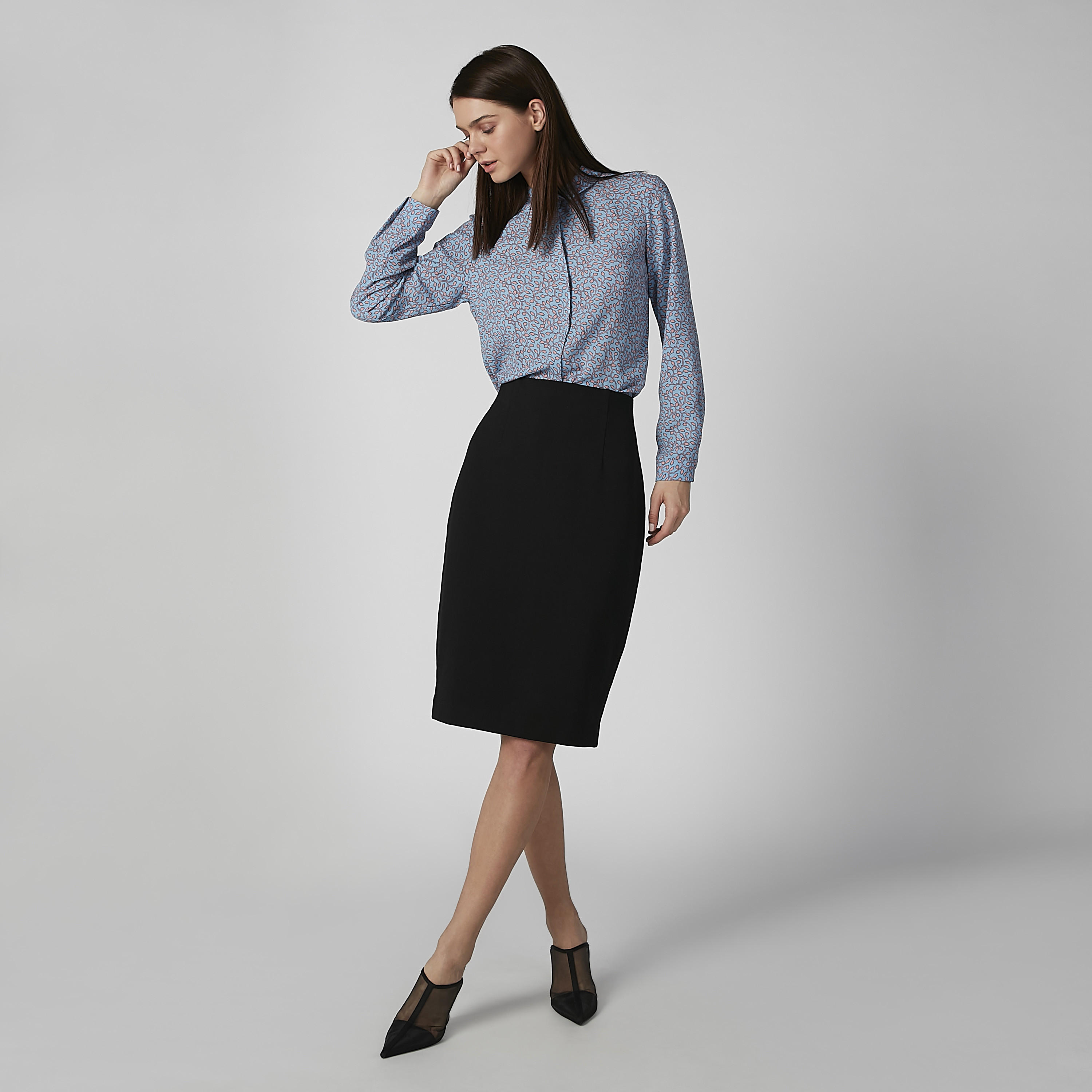 Printed Shirt with Long Sleeves and Concealed Placket-women-clothing-shirtsandblouses-shirts-image-1