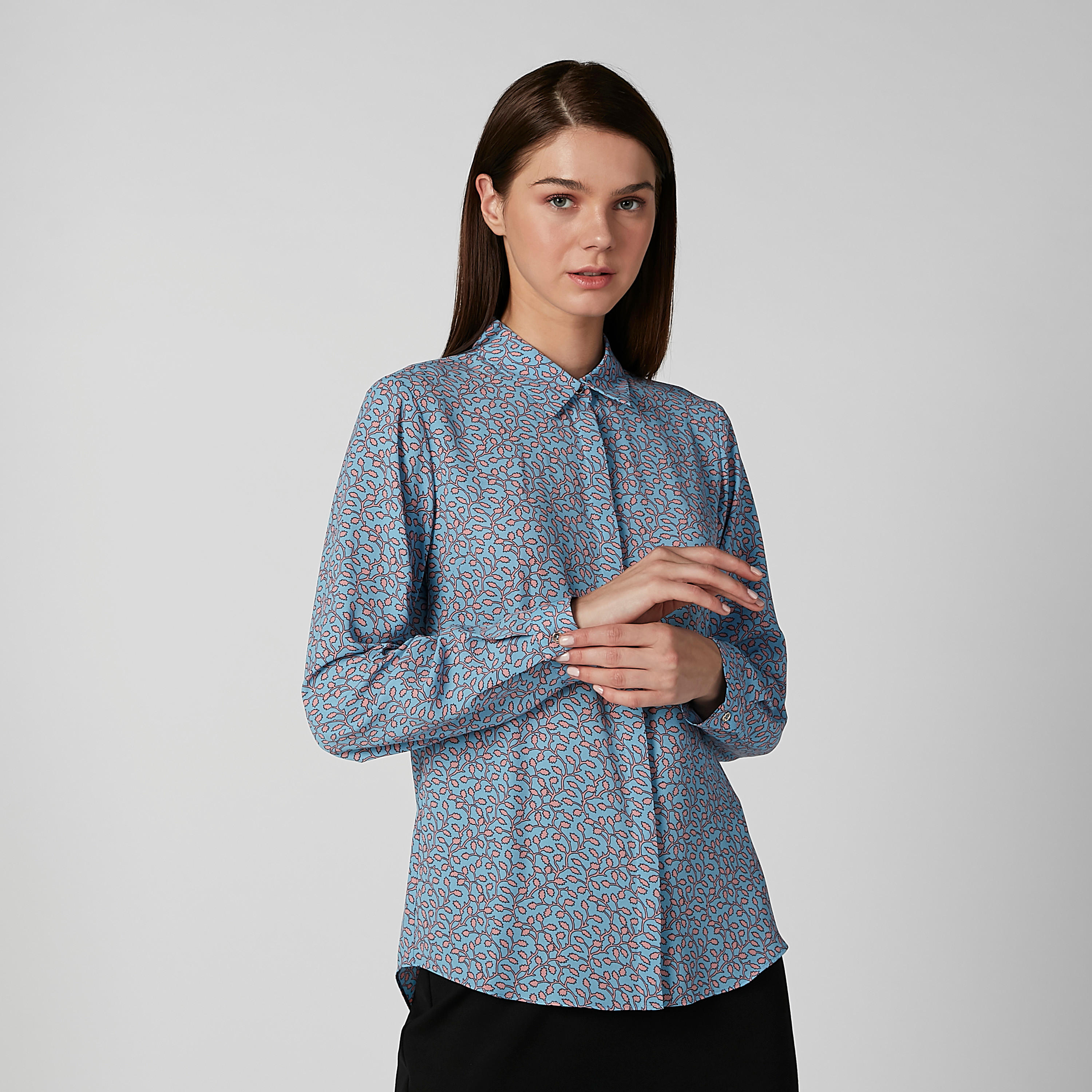 Printed Shirt with Long Sleeves and Concealed Placket-women-clothing-shirtsandblouses-shirts-image-3