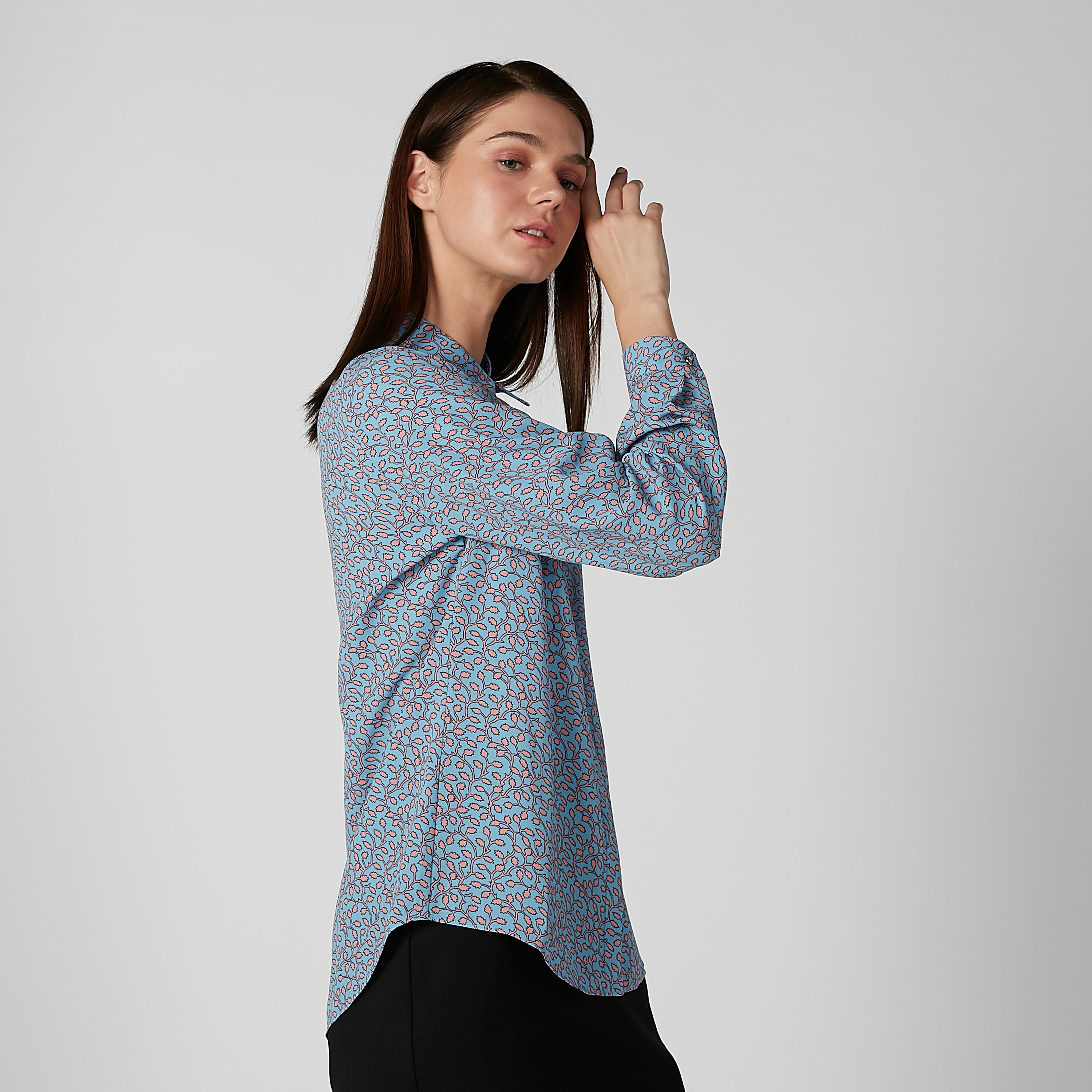 Printed Shirt with Long Sleeves and Concealed Placket-women-clothing-shirtsandblouses-shirts-image-5