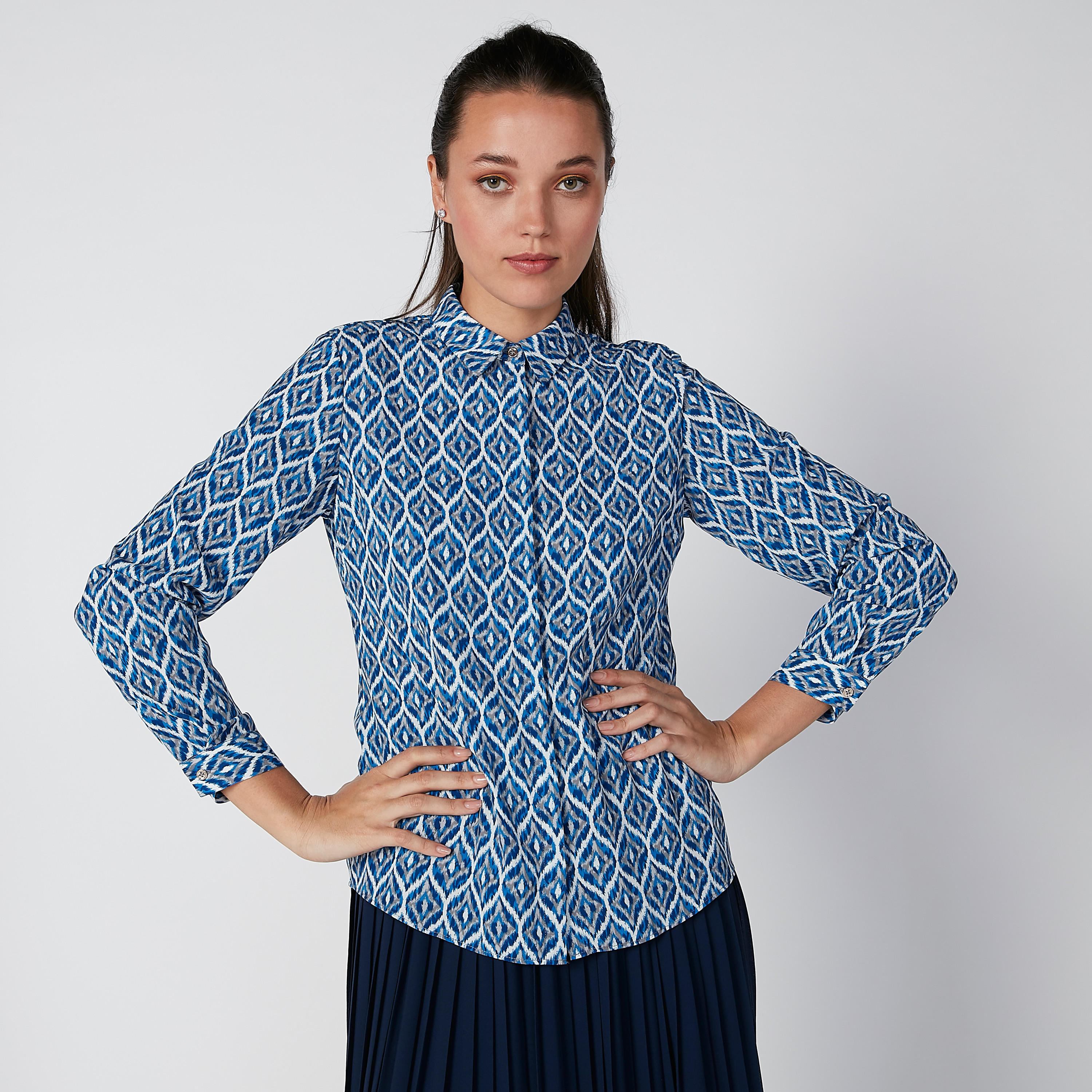 Printed Shirt with Long Sleeves and Concealed Placket-women-clothing-shirtsandblouses-shirts-image-3